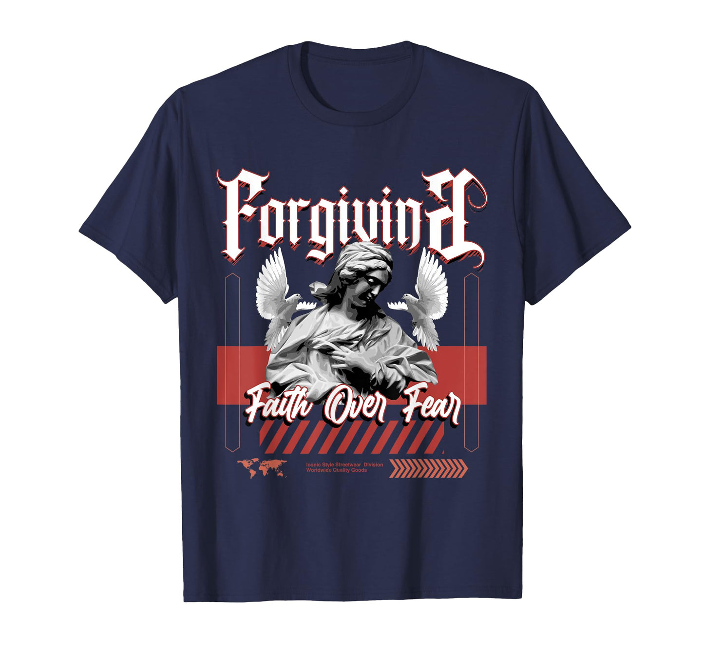 Faith Over Fear Dune Red 13s Matching Tee For Men Women T-Shirt