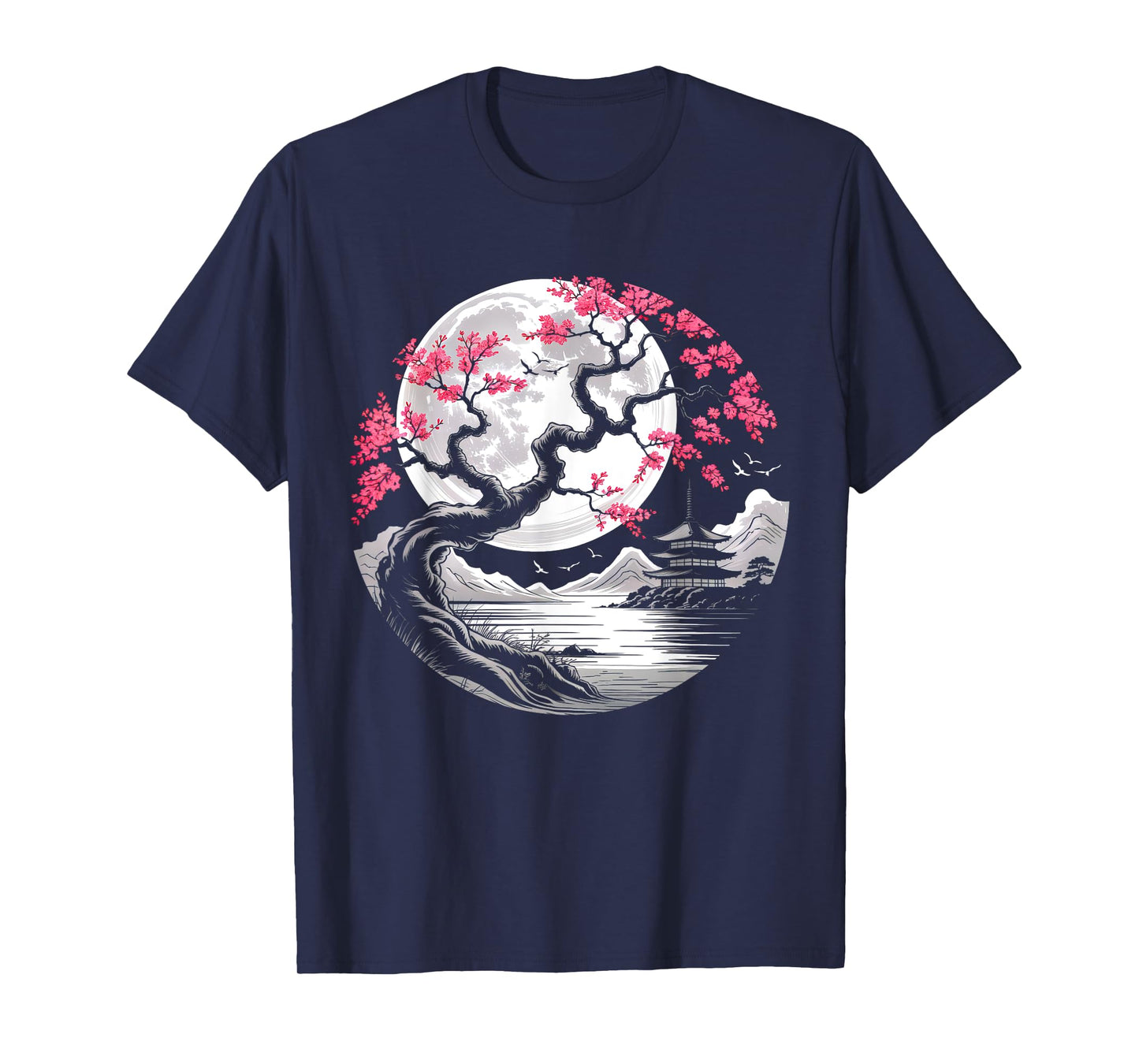 Vintage Japanese Sakura Flower Cherry Blossom Men Women T-Shirt