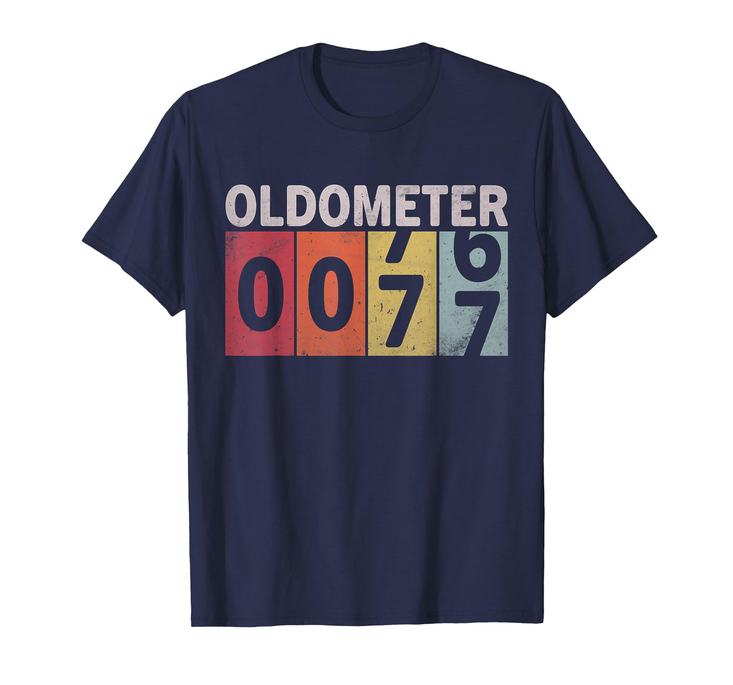 Oldometer 76-77 Funny 77 Years Old Birthday T-Shirt