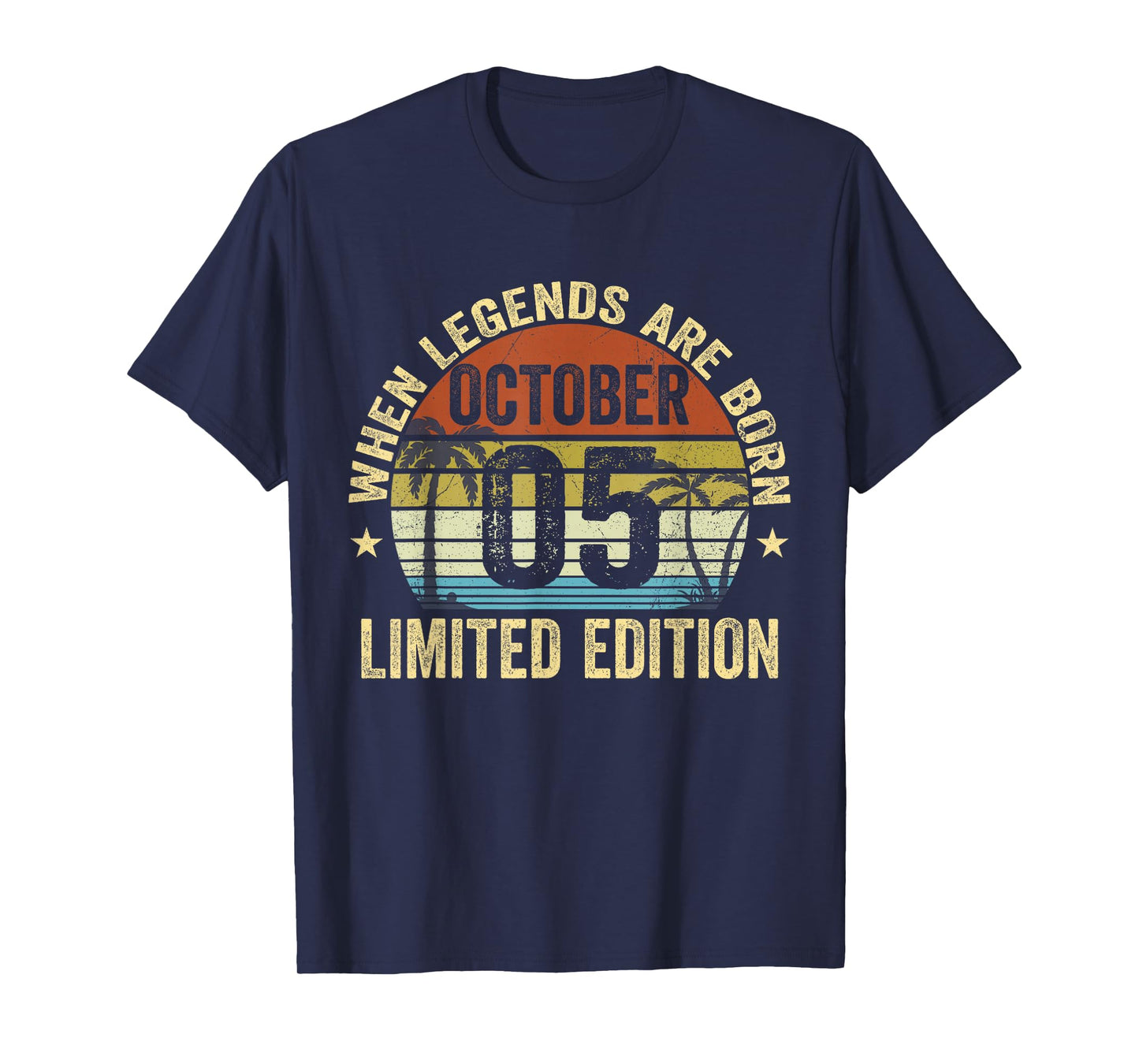 Vintage October 5 Retro Limited Edition October 5 Birthday T-Shirt