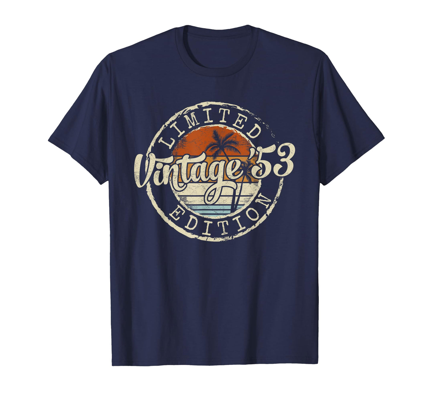 Vintage 1953 72nd Birthday Gifts For Men Women 72 Year Old T-Shirt