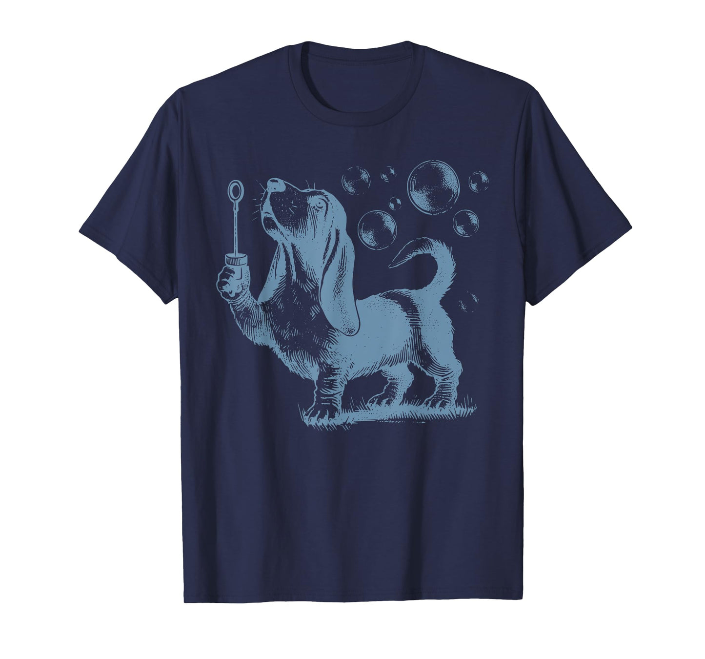 Vintage Dog Basset Hound Bubble Gum Graphic Owner Dog Mom Men Women Kids T-Shirt