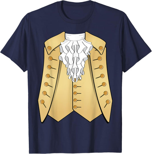 Colonial 18th Century Historic America Aristocrat Costume T-Shirt