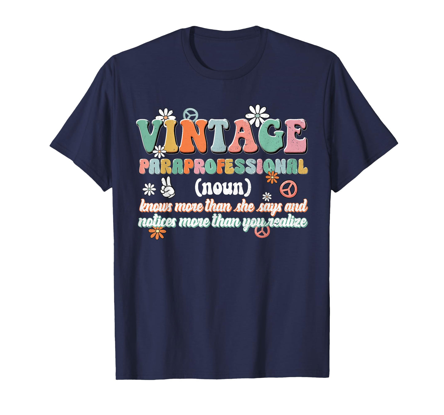 Vintage Paraprofessional Educator Intervention Teacher Women T-Shirt