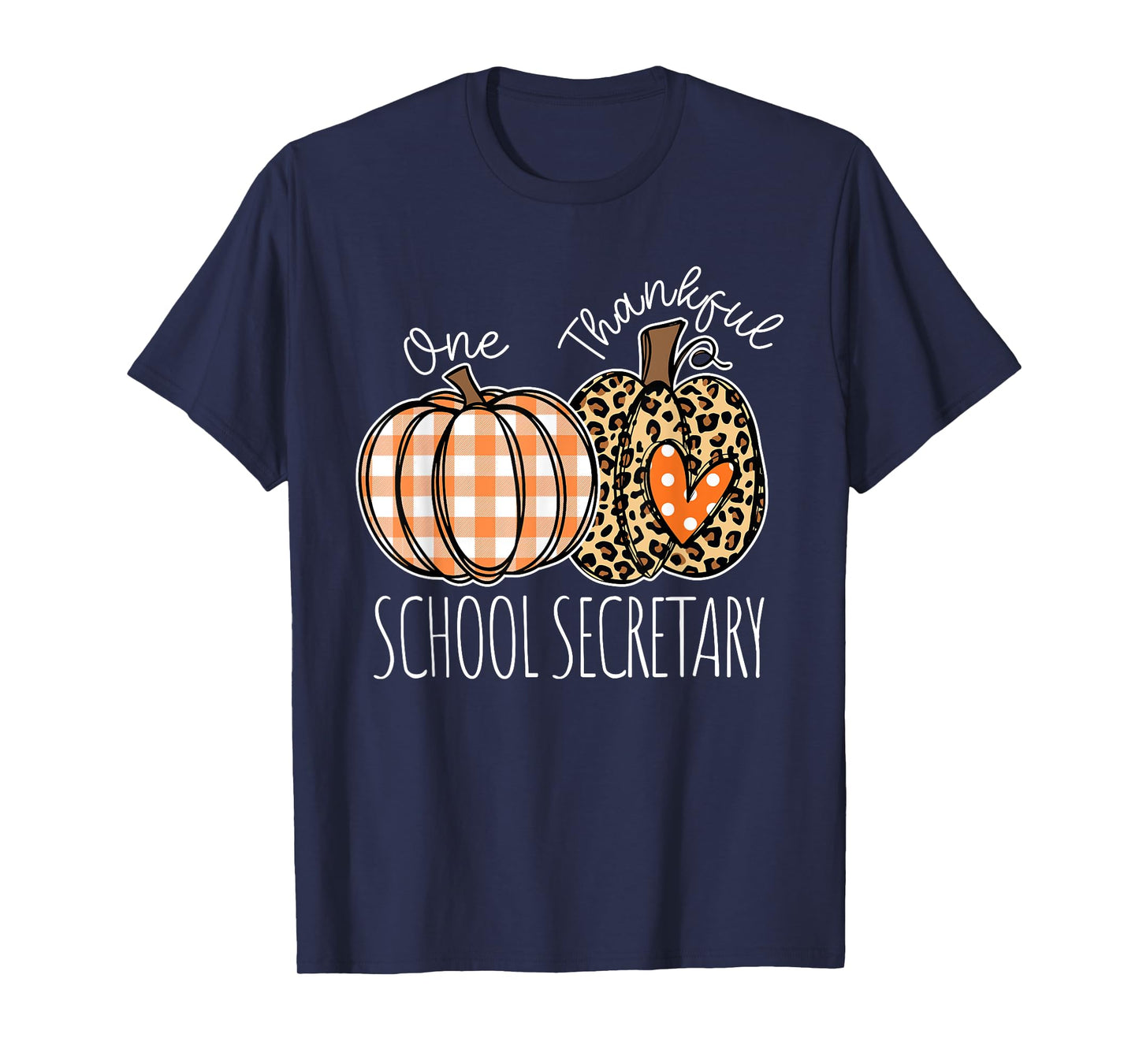 Thankful School Secretary Thanksgiving Office Staff T-Shirt