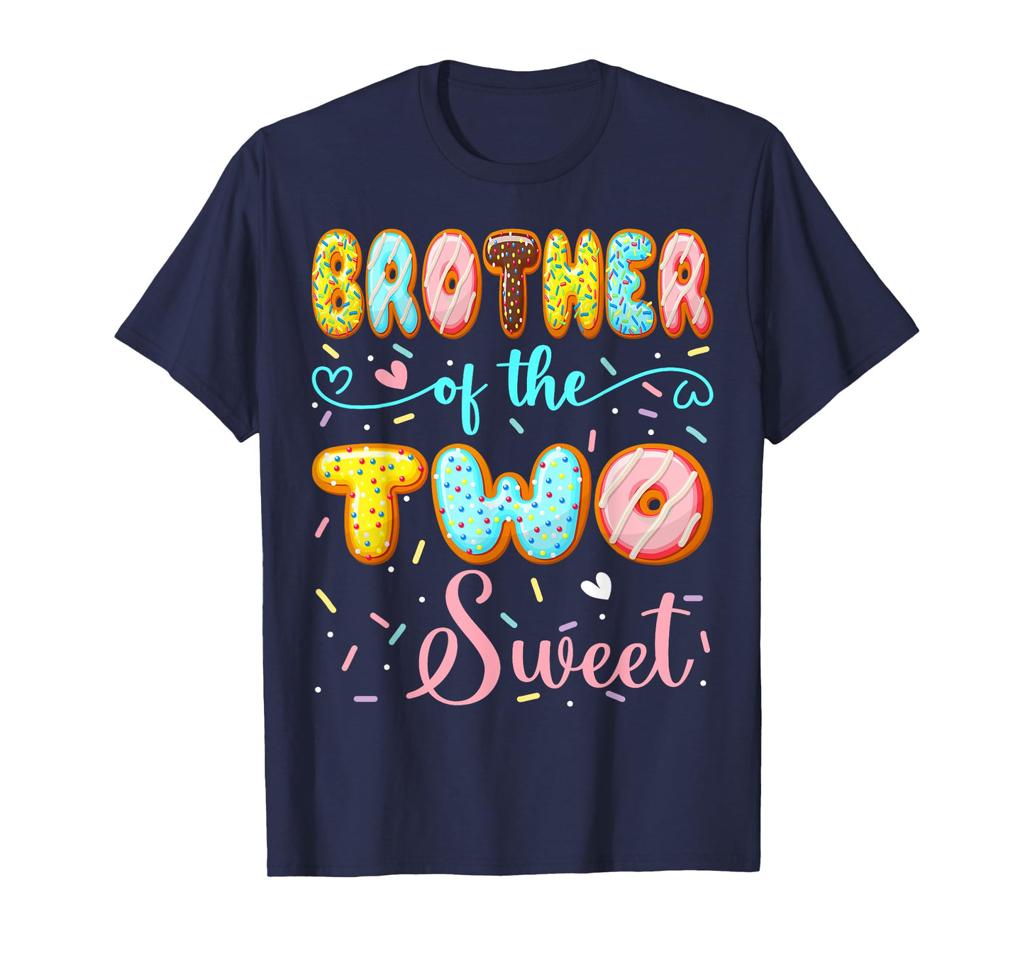 Brother Of The Two Sweet 2Nd Birthday Girl Donut Party T-Shirt