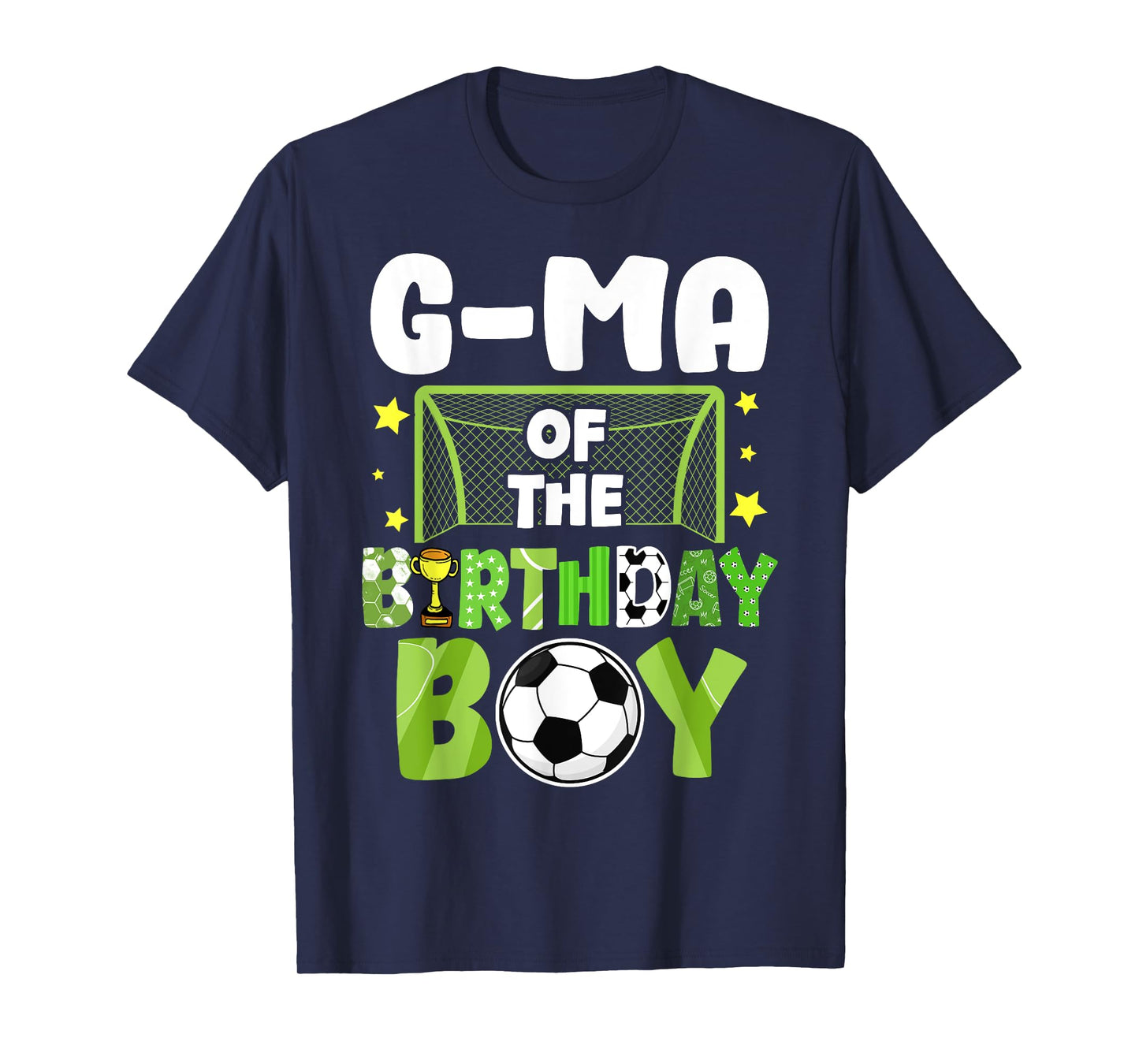 Soccer G-Ma Birthday Boy Party Soccer Family Matching T-Shirt