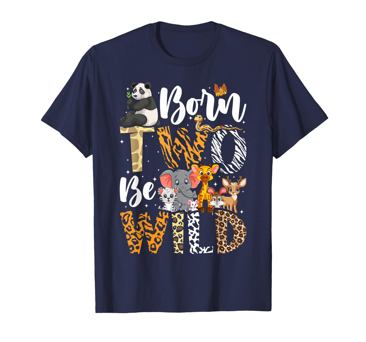 Born 2 Be Wild Birthday Decorations Girl Boy Baby Lion 2nd T-Shirt