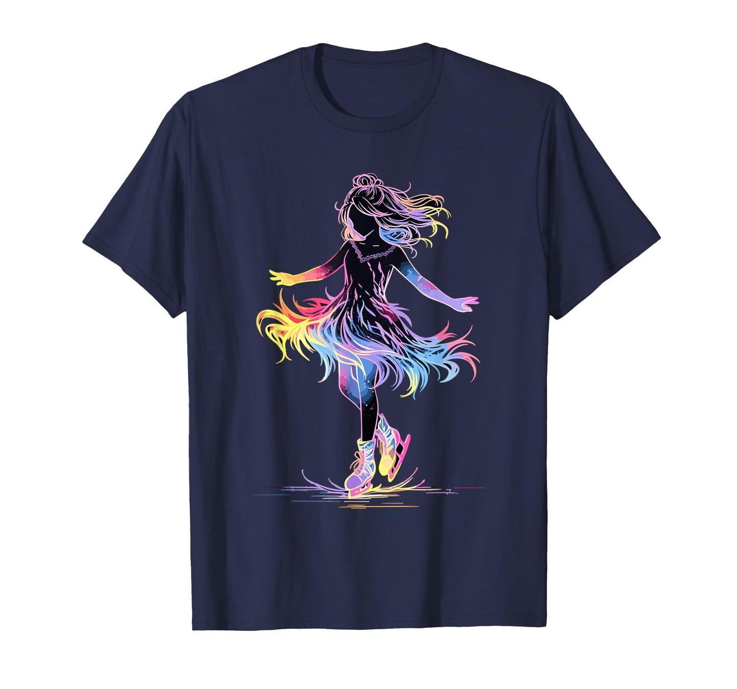 Cute Ice Skating Skater Figure Skating For Girls T-Shirt