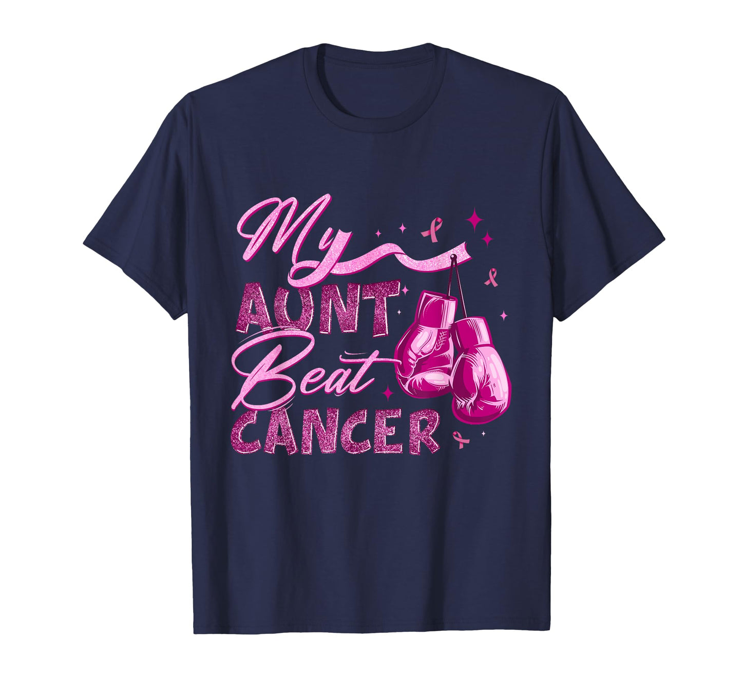 My Aunt Beat Cancer Breast Cancer Awareness Support Squad T-Shirt