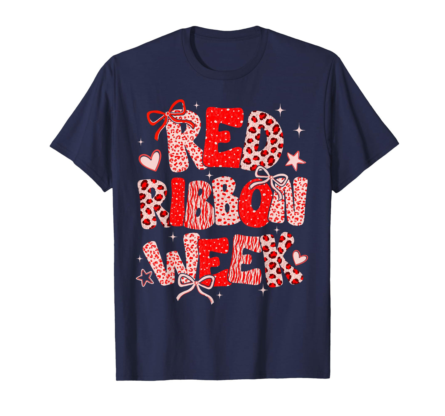 Wear Red For Red Ribbon Week Awareness Coquette Bow T-Shirt