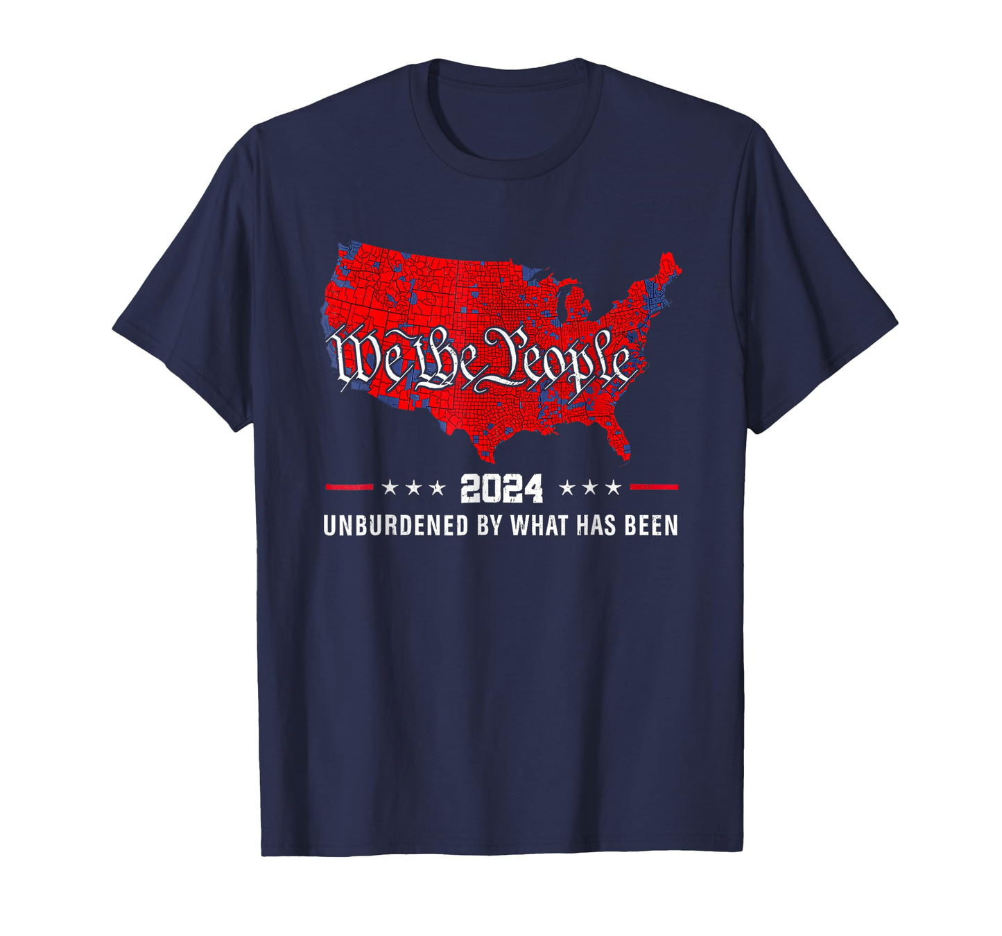 2024 Trump Winner Election Map Unburdened By What Has Been T-Shirt