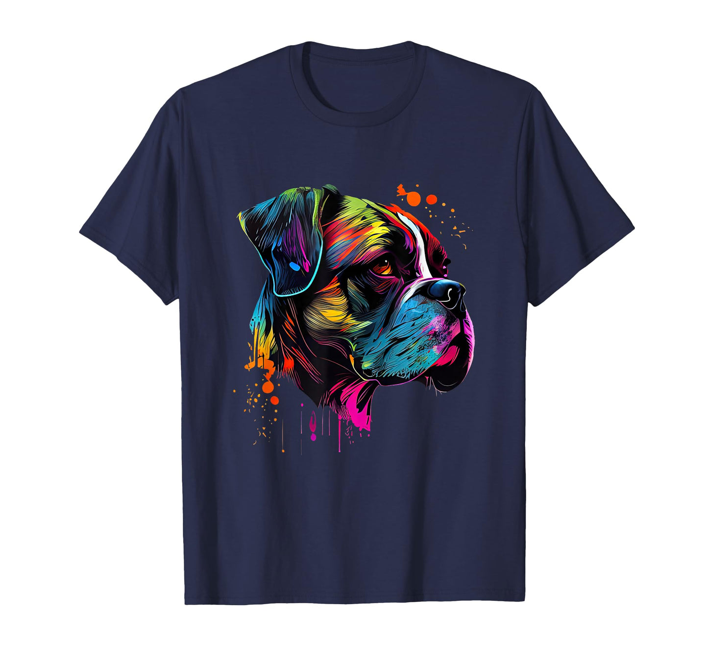 Boxer Dog Lovers Pop Art Design Cute Boxer Dog T-Shirt