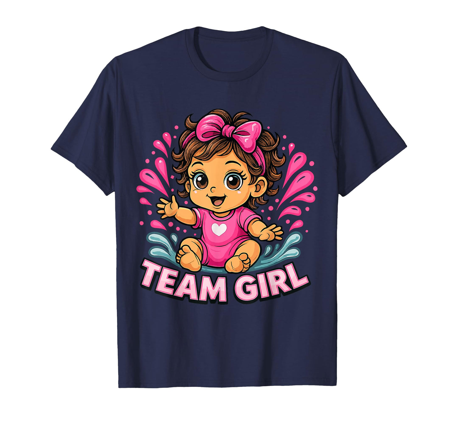 Team Girl Baby Gender Reveal Party T-Shirt