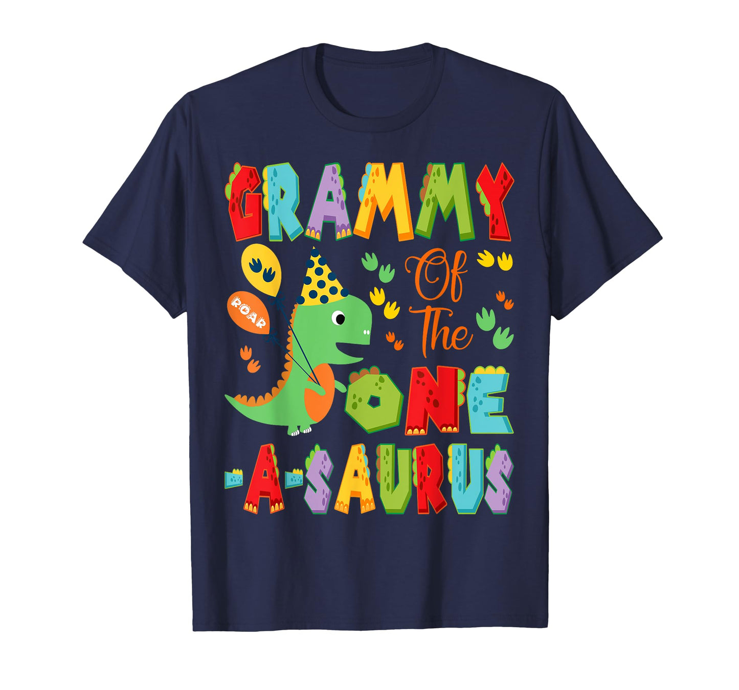 Grammy Of The One-A-Saurus 1St Birthday Boy Dinosaur T-Shirt