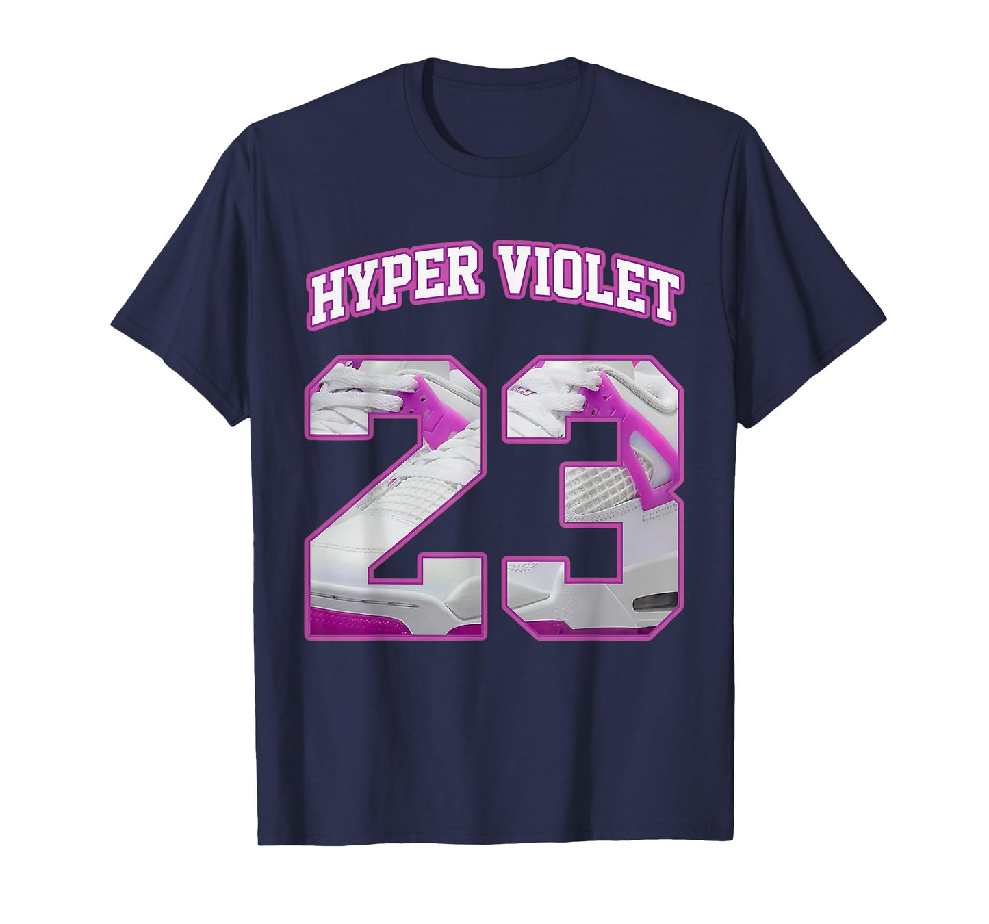 Number 23 Hyper Violet 4s Matching Tee For Men Women T-Shirt