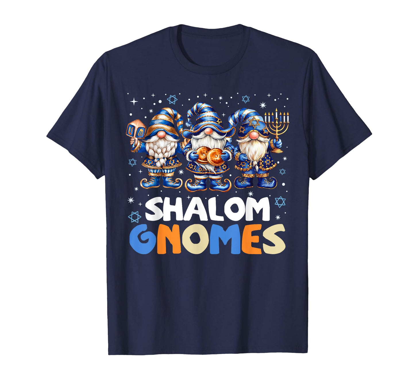 Shalom Gnomes Funny Jew Hanukkah Pajamas Chanukah PJs Women T-Shirt