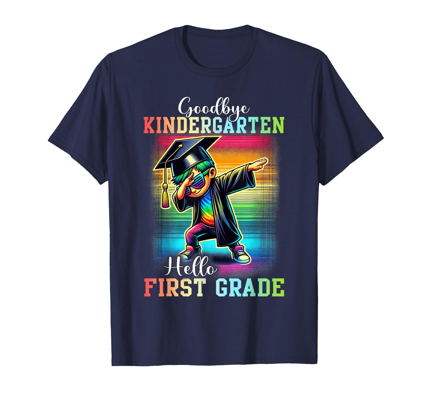 Goodbye Kindergarten Hello 1st Grade Last Day Dabbing Boy T-Shirt