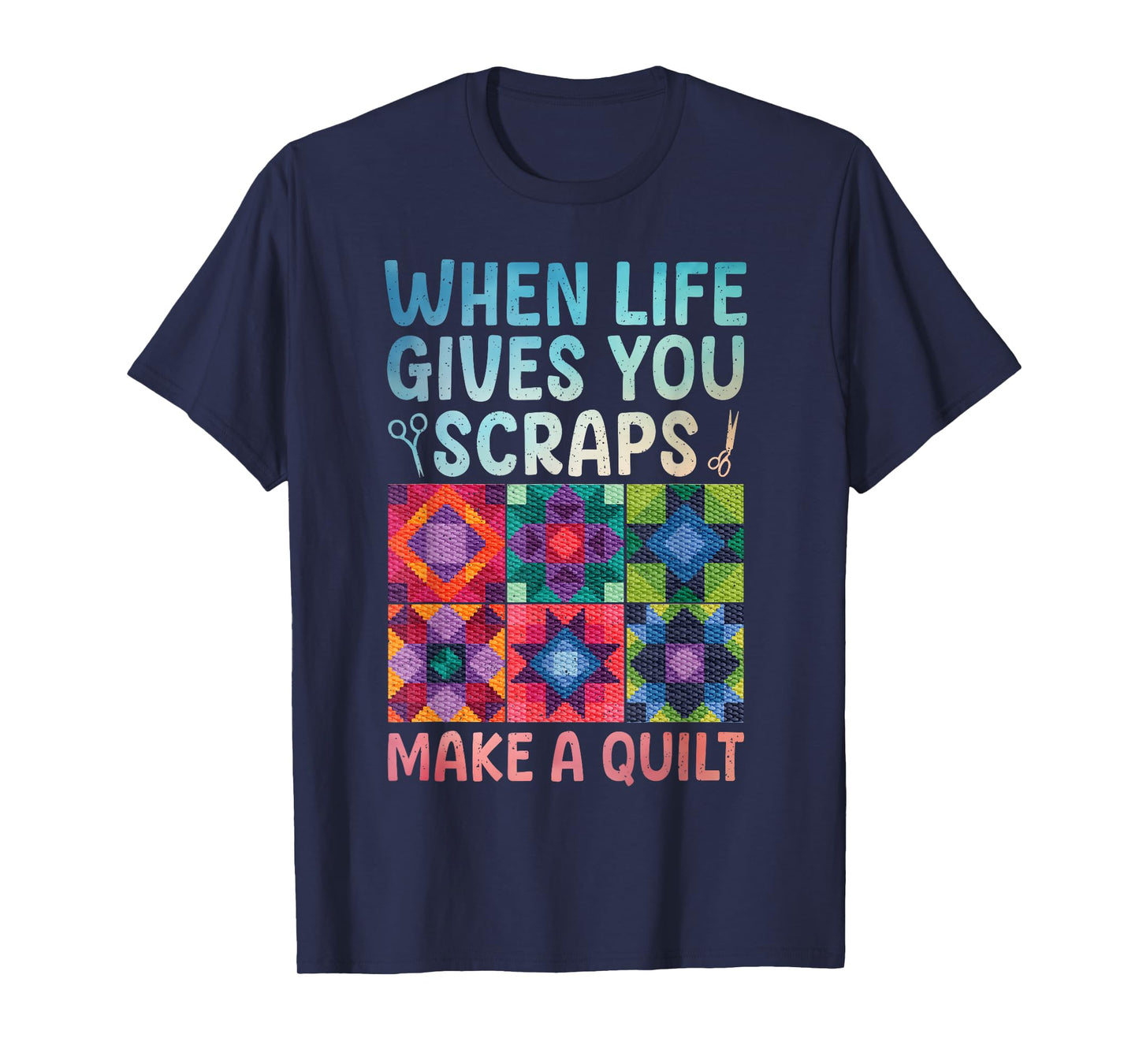 Quilting Design For Women Grandma Quilt Lover Sewing Quilter T-Shirt