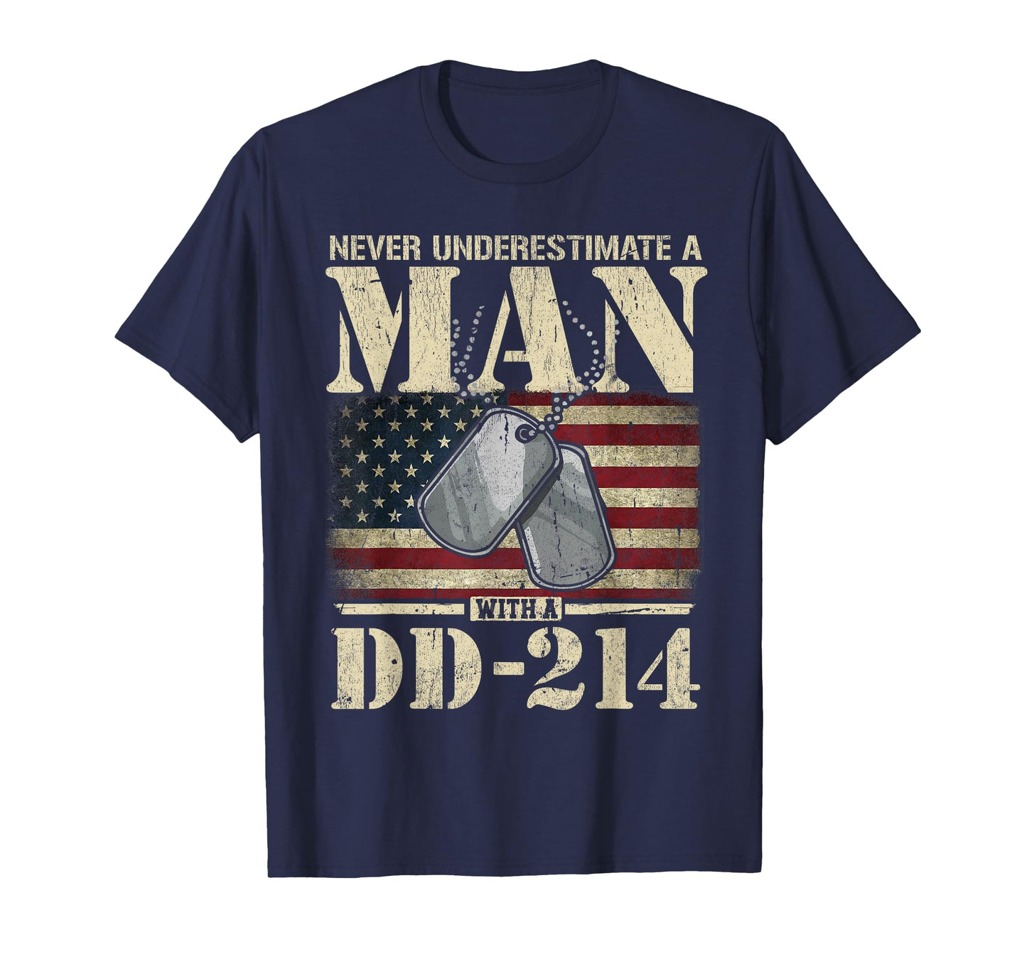 DD 214 Alumni Never Underestimate An Old Man With A DD-214 T-Shirt