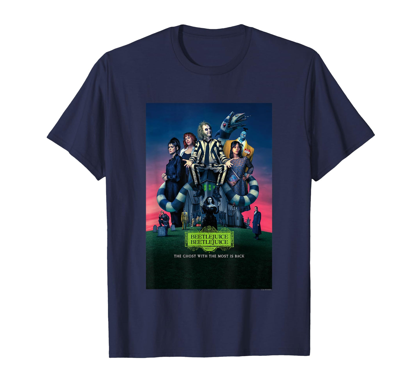 Beetlejuice Beetlejuice The Ghost With The Most Movie Poster T-Shirt