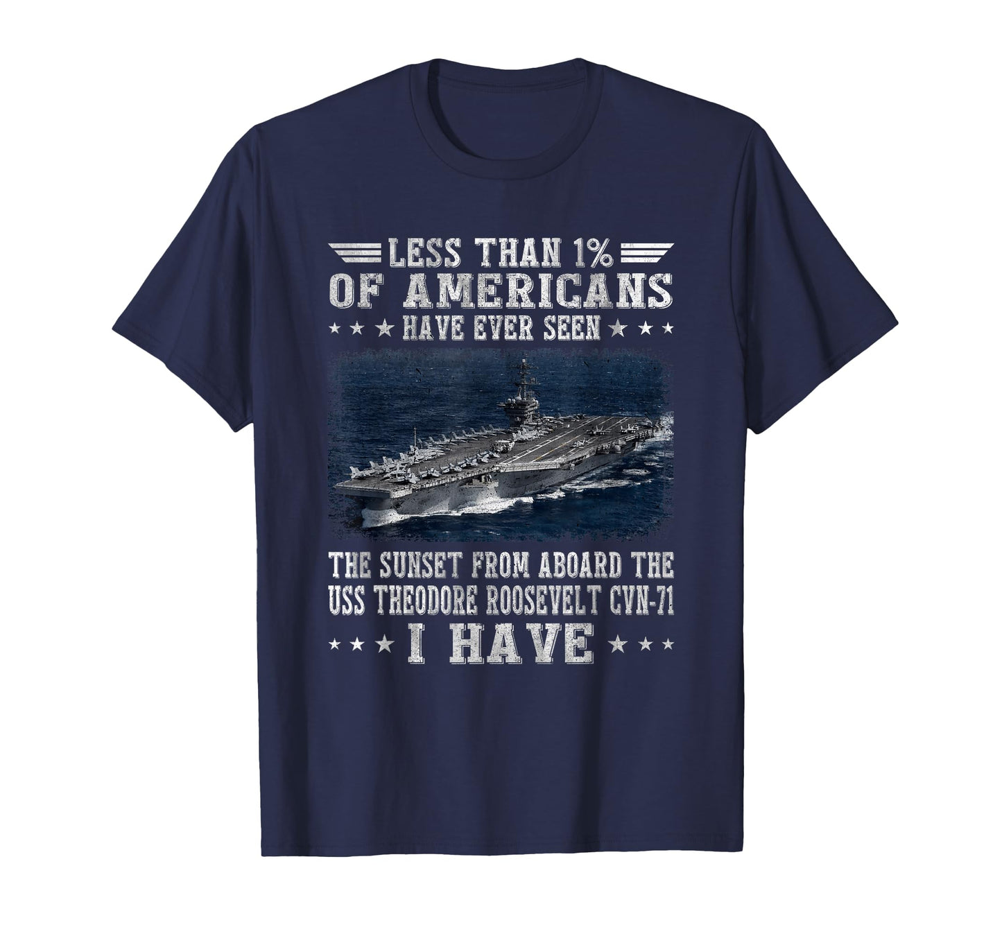 USS Theodore Roosevelt CVN-71 Aircraft Carrier Veterans Day T-Shirt