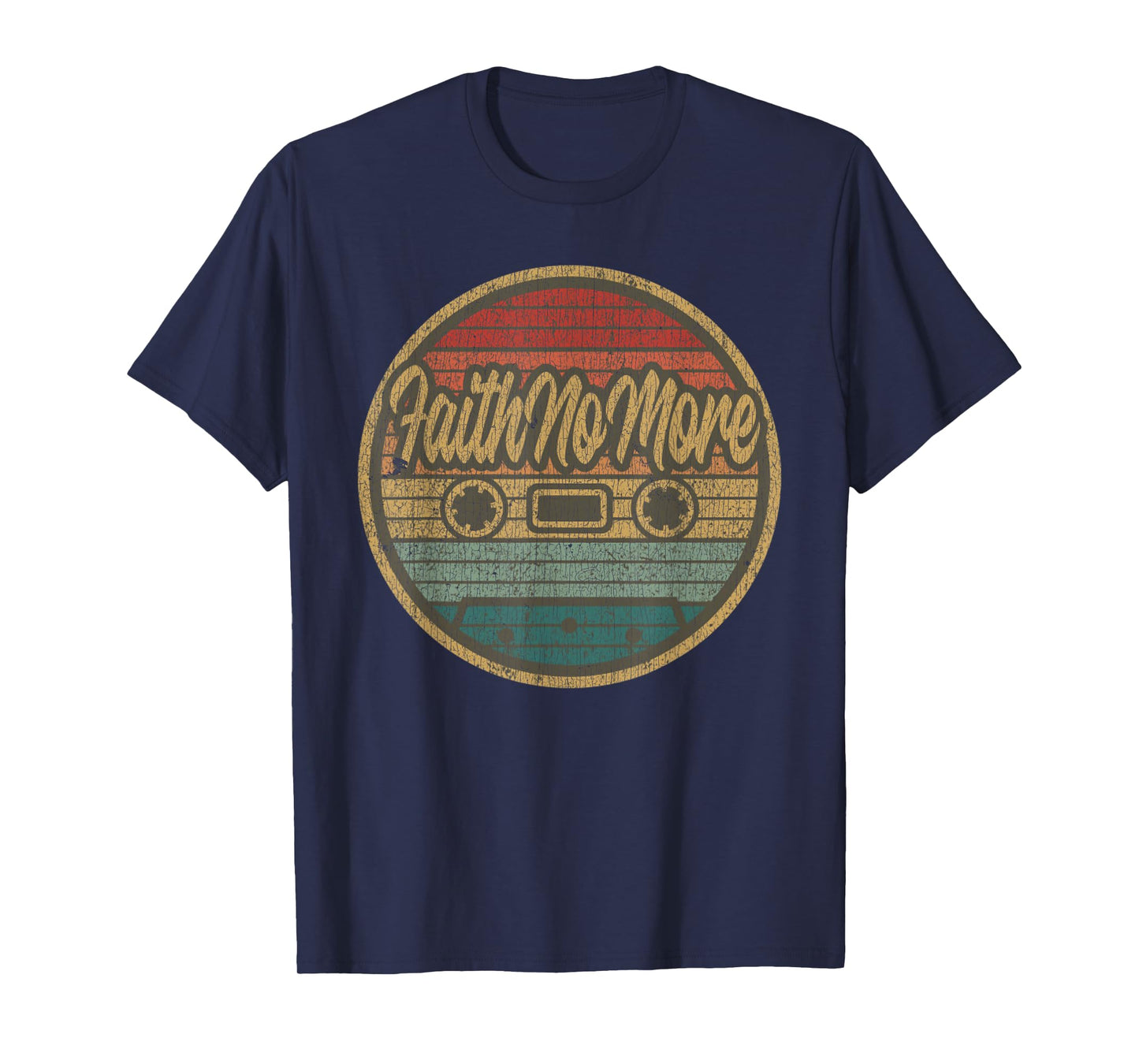 Vintage Faith No More Cassette Retro Circle Musician T-Shirt