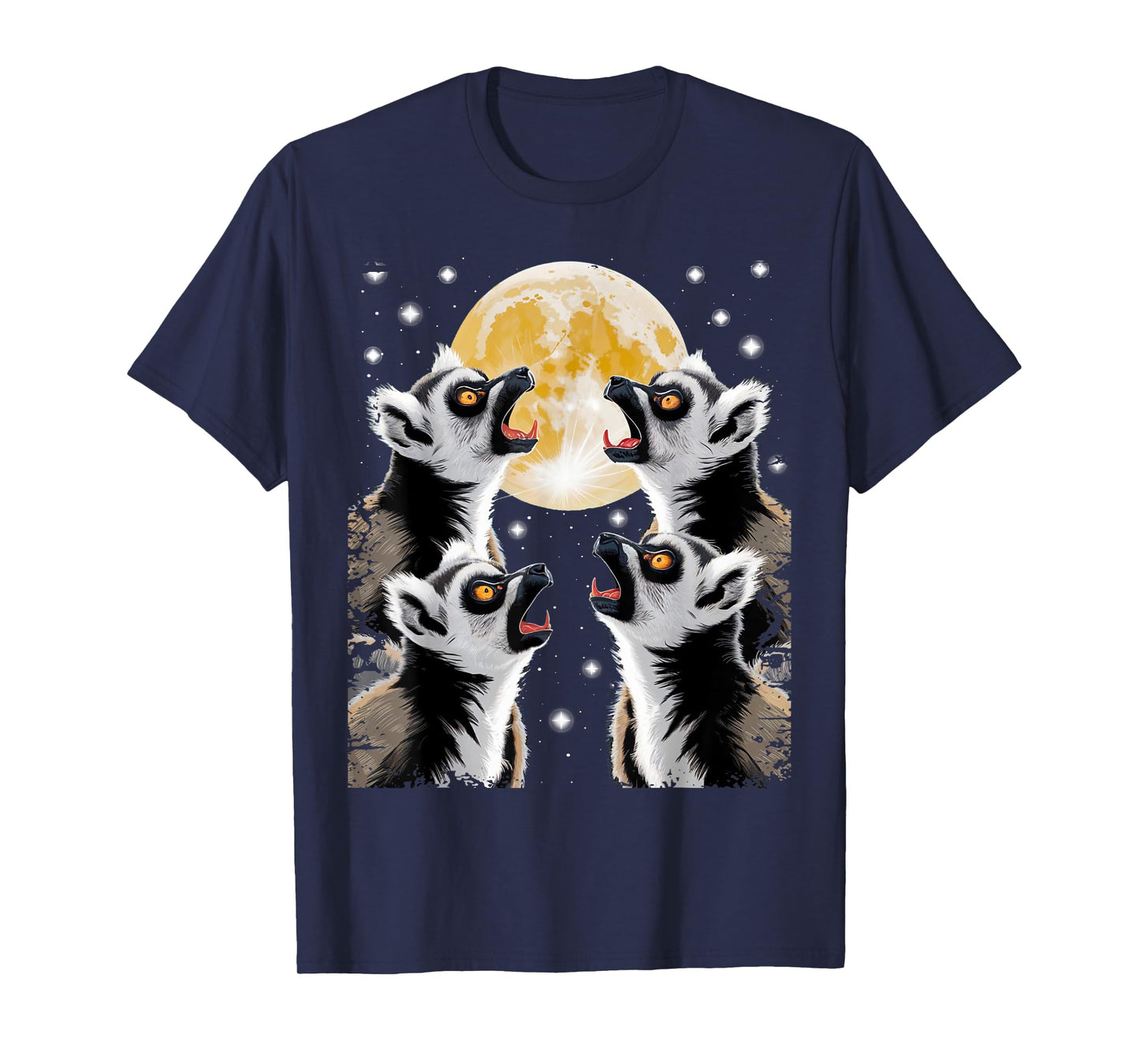 Howling at The Moon Aye-Aye Aye Aye Lemur T-Shirt