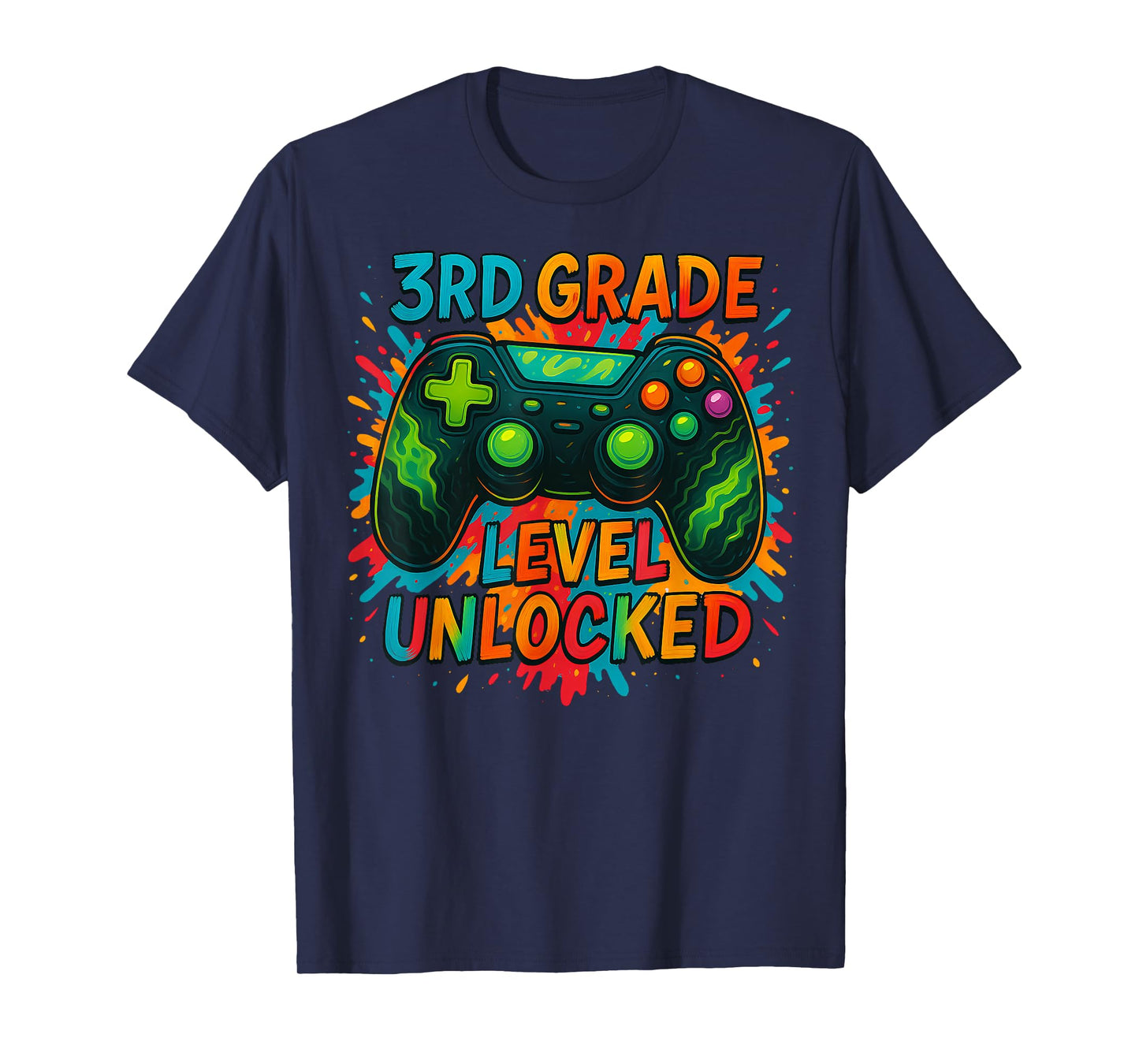 Back to School 3rd Grade Boys Gamer First Day School Level T-Shirt