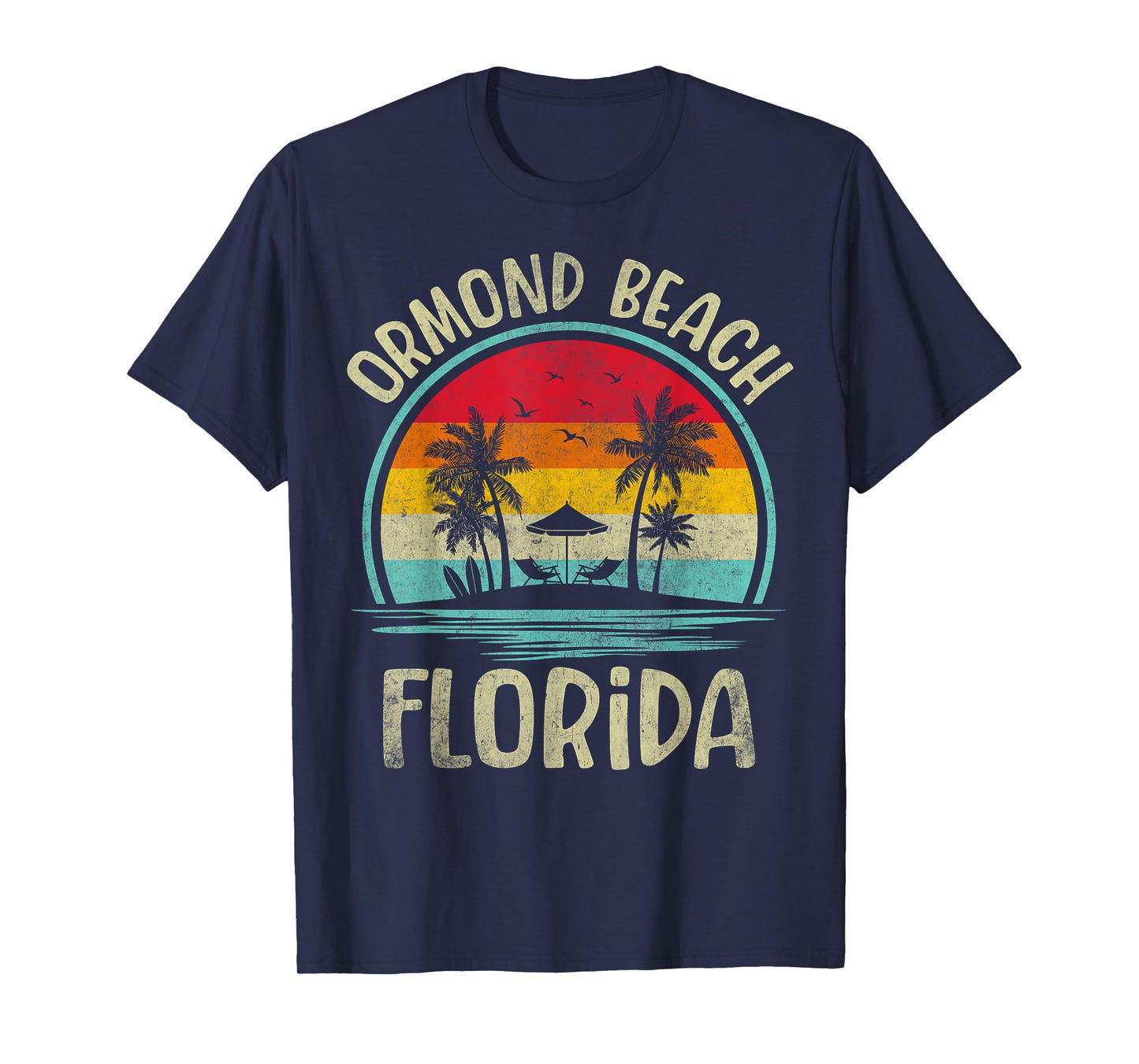 Ormond Beach Florida Palm Tree Family Summer Vacation T-Shirt
