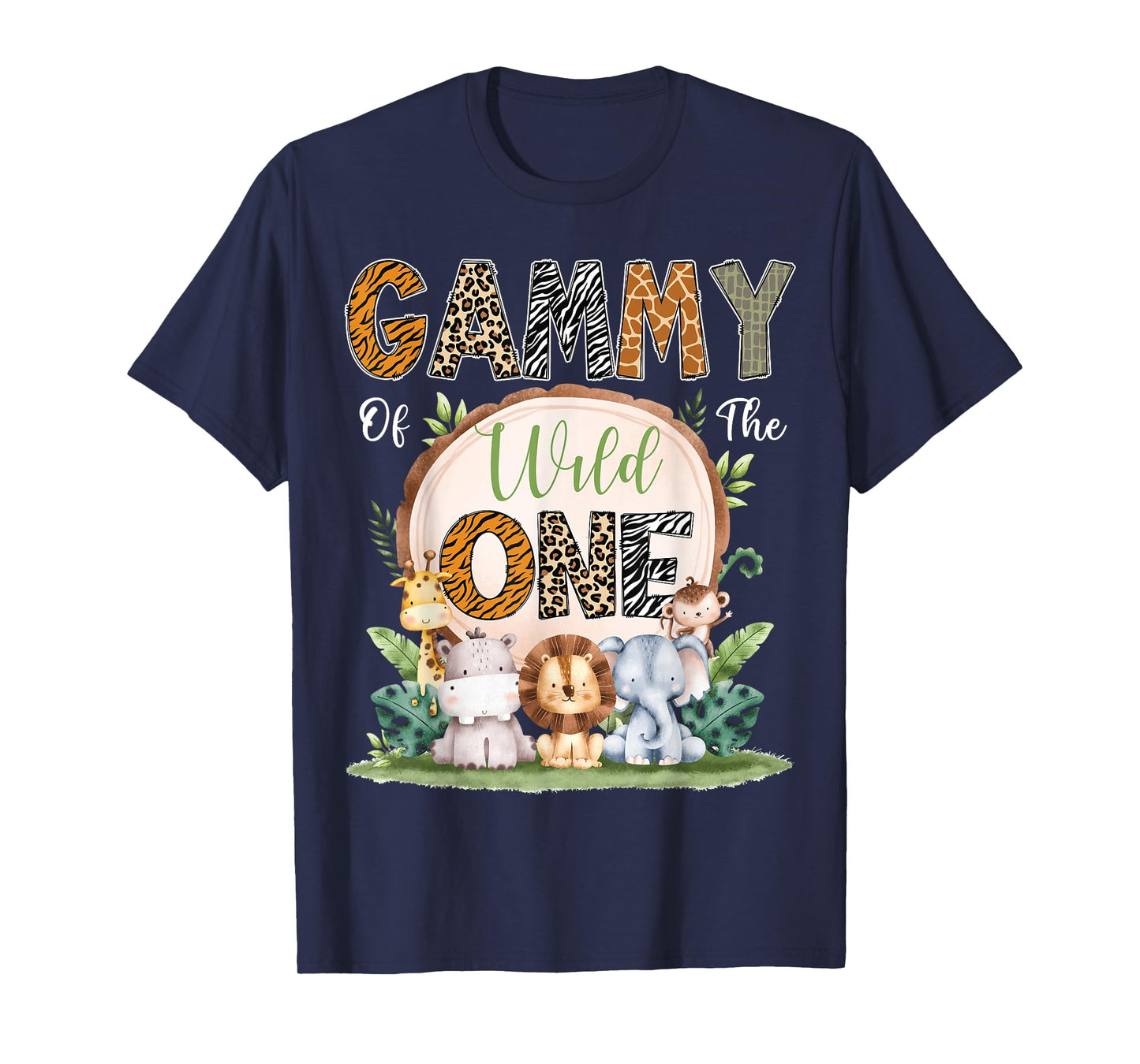 Gammy Of The Wild One First Birthday Safari Woodland T-Shirt