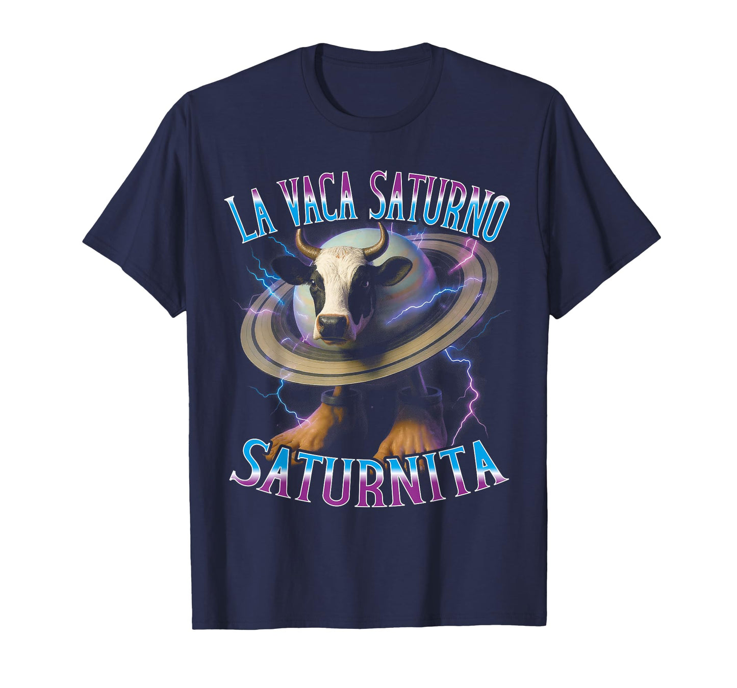 Surreal Italian Brainrot Meme La Vaca Saturno Saturnita T-Shirt