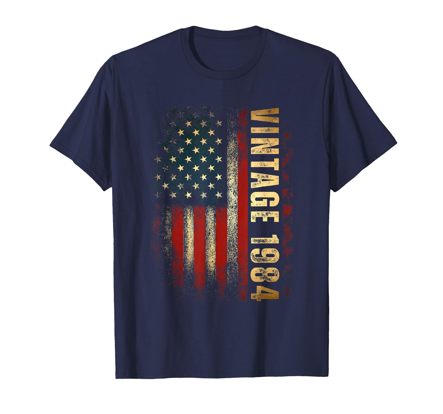 Vintage 1984 American Flag 41st Birthday 41 Years Old Men T-Shirt