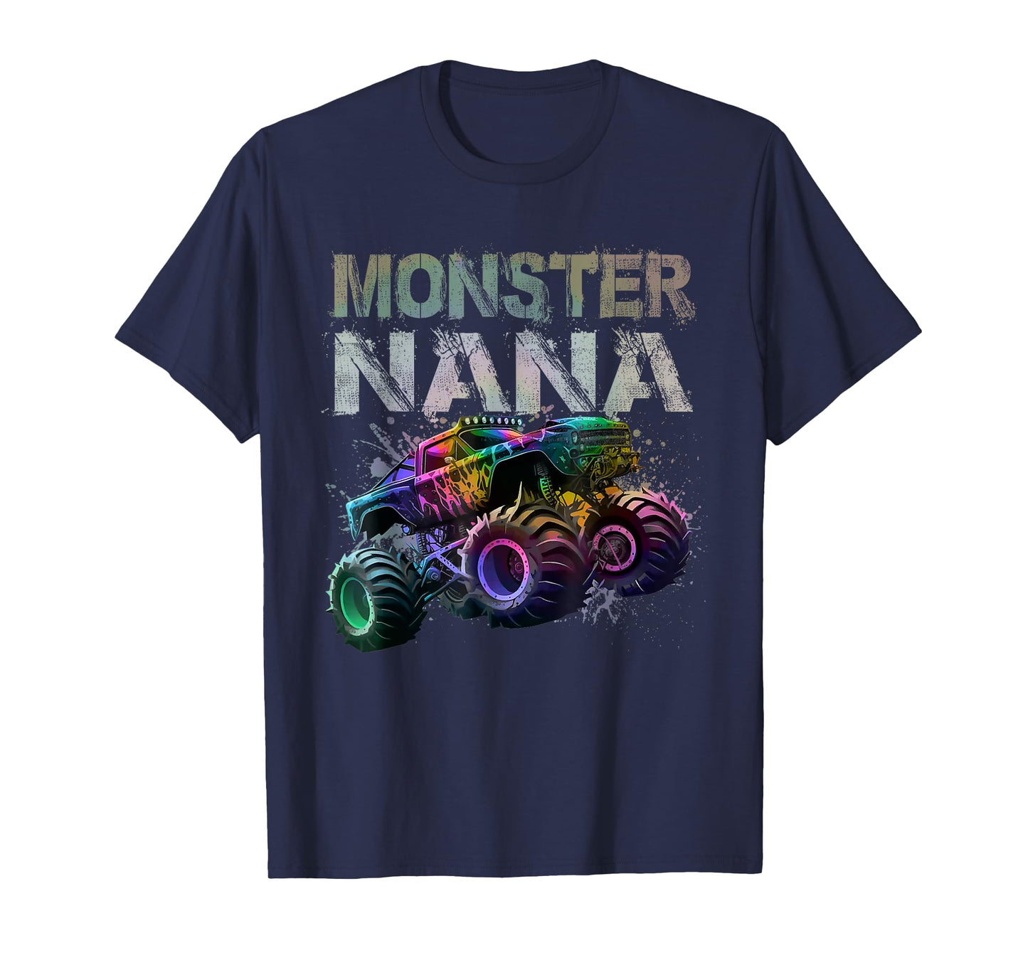 Monster Truck Nana Family Matching Monster Truck Tie Dye T-Shirt