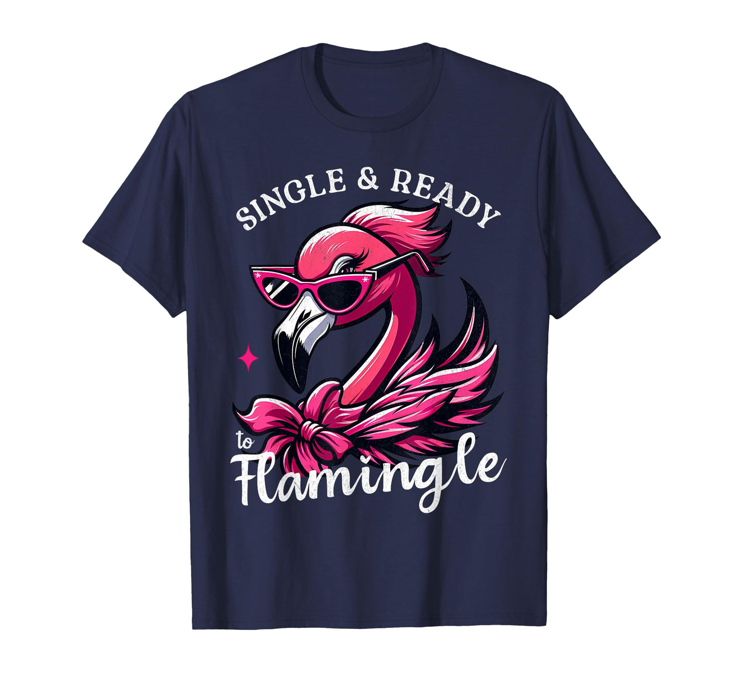 Funny Retro Single and Ready Sarcastic Dating Vintage Womens T-Shirt