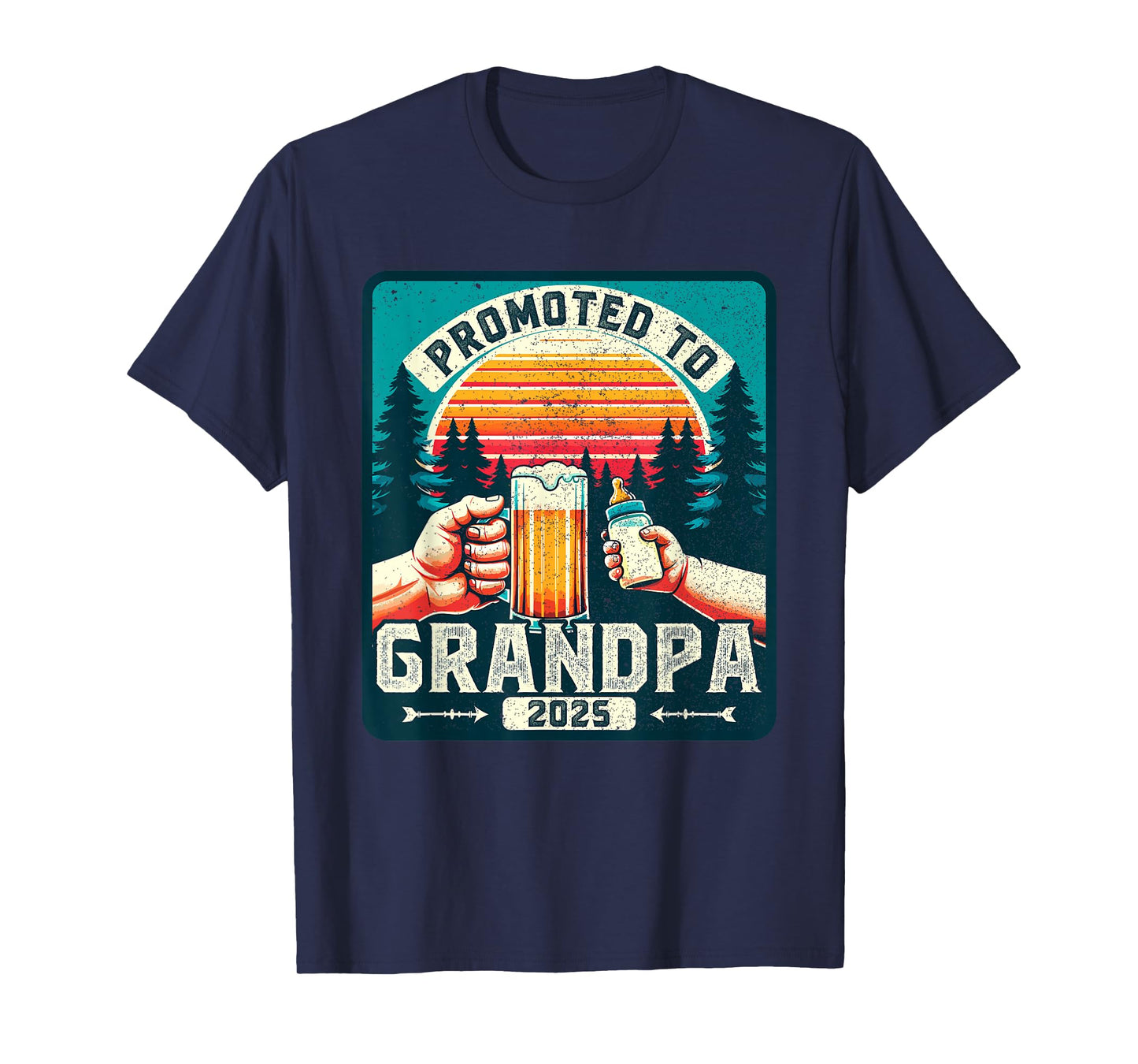 Promoted To Grandpa 2025, Soon To Be Future Grandfather T-Shirt