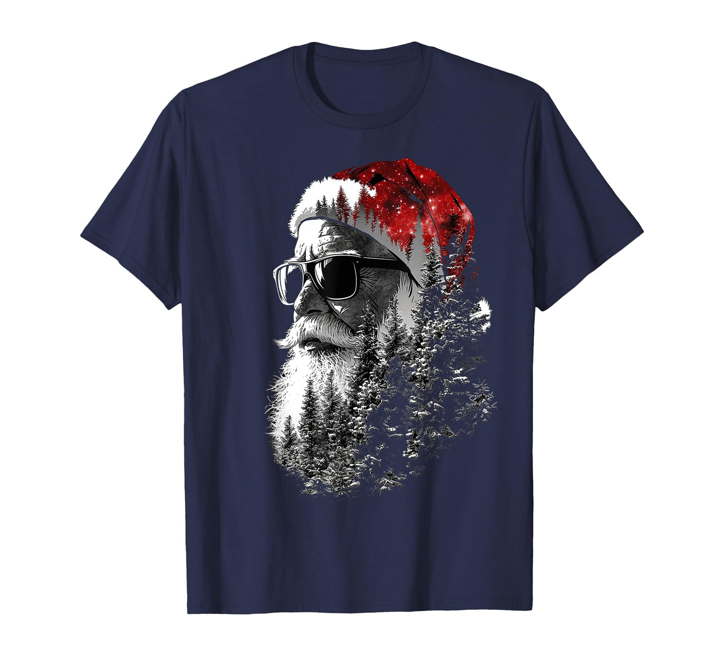 Santa Claus Christmas Motif X-Mas Sunglasses Santa Claus T-Shirt