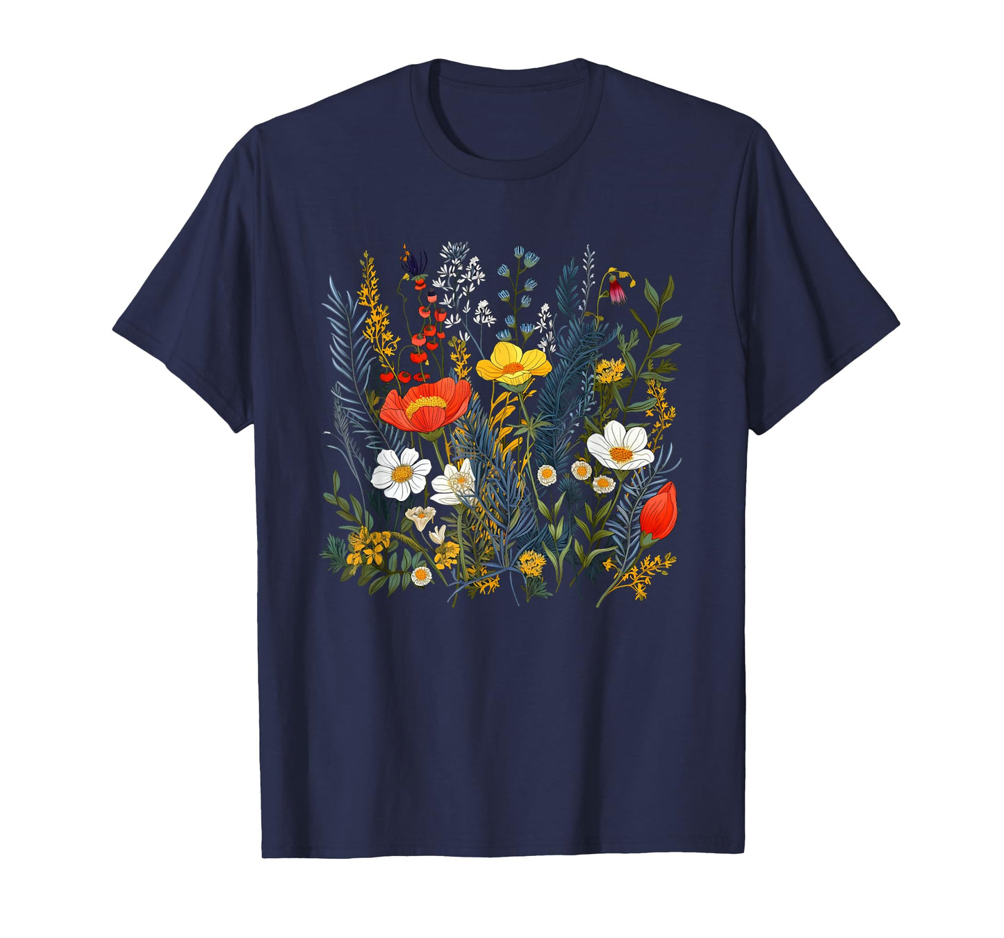Summery colorful wild Flower for Flowers and Herbs Lovers T-Shirt