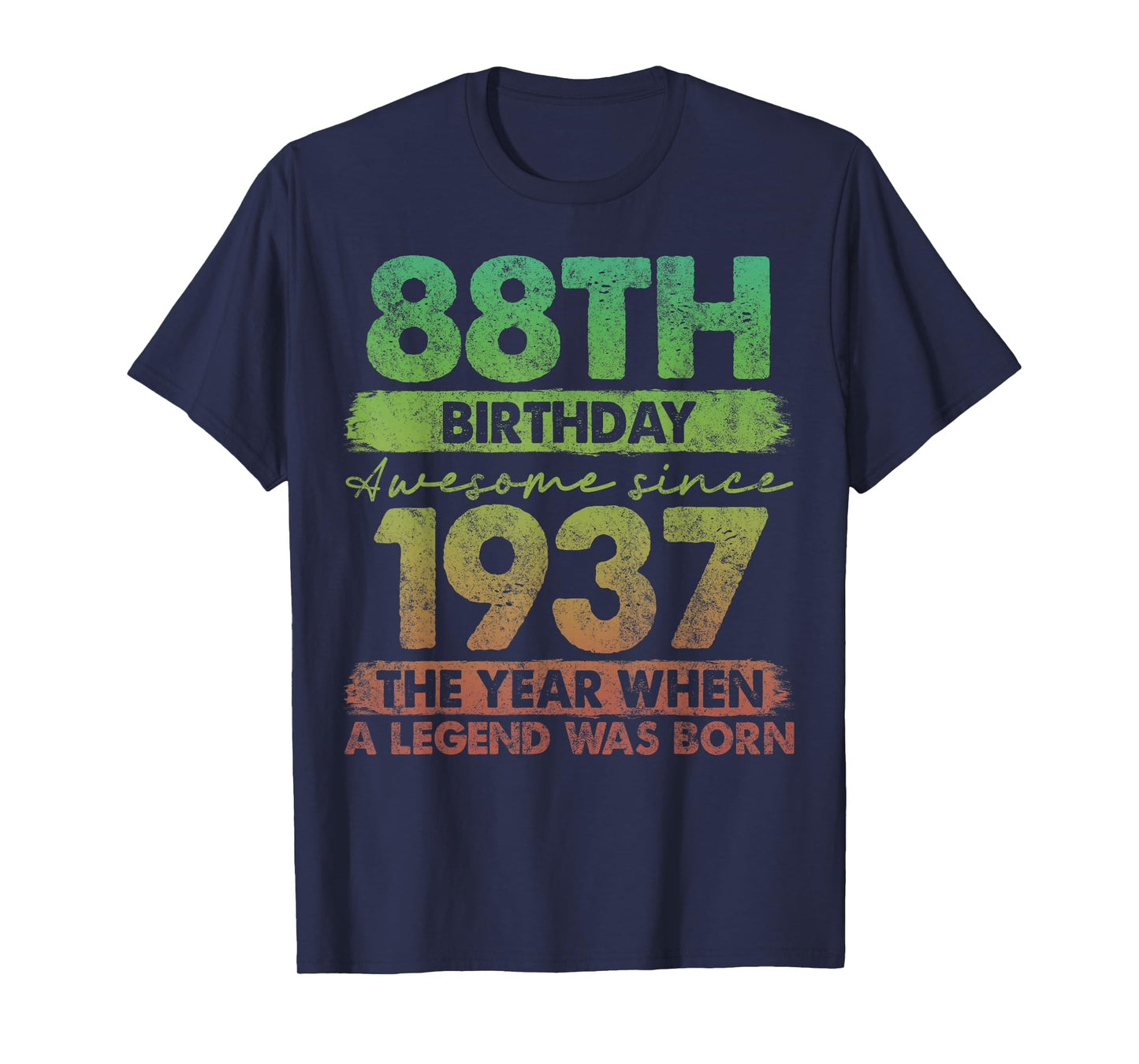 88 Year Old Gifts Vintage 1937 Limited Edition 88th Birthday T-Shirt