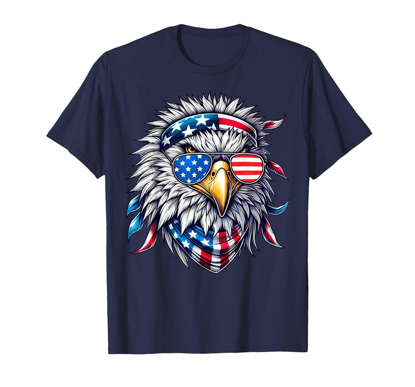 American Flag Bald Eagle Patriotic Eagle 4th of July USA T-Shirt