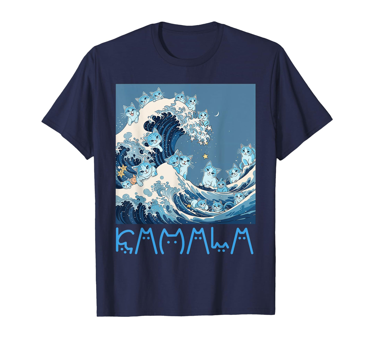 Kamala Harris Blue Cats Wave - Funny for Cat Owners Men Women Girls Kids T-Shirt