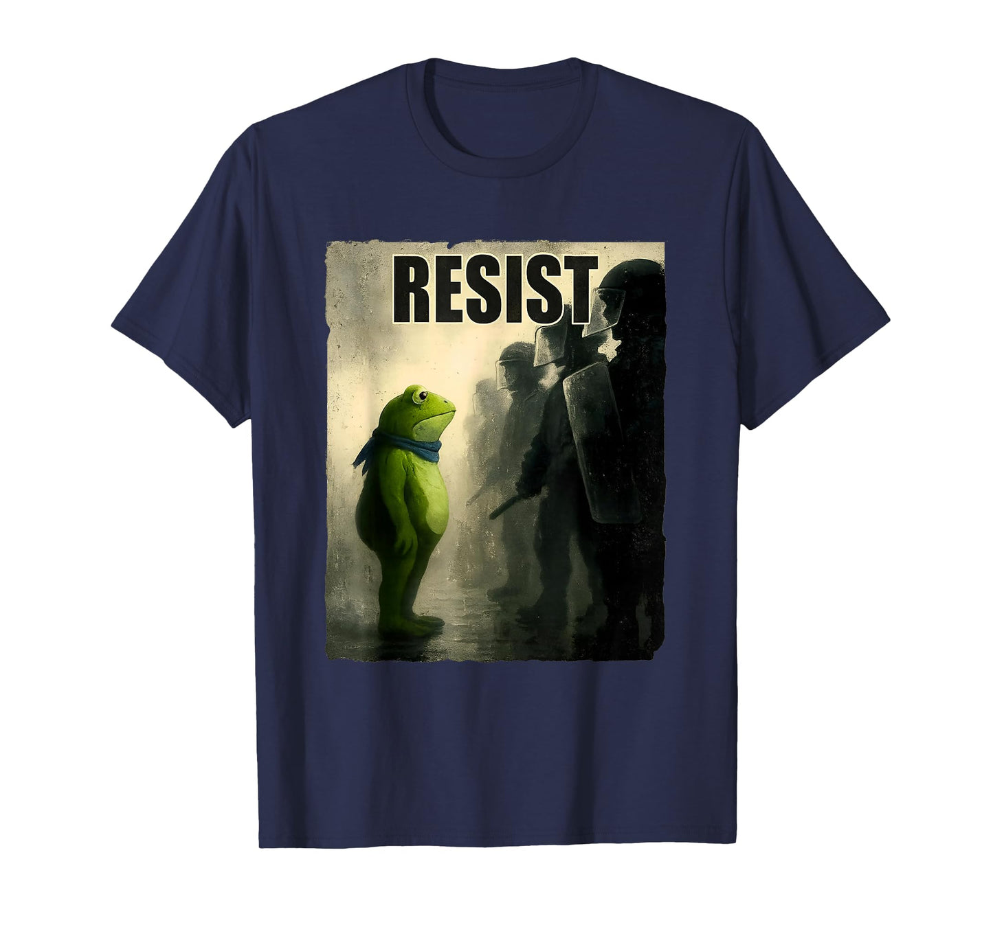 Frogs Resist Portland Frog Protest Vintage Activist Freedom T-Shirt