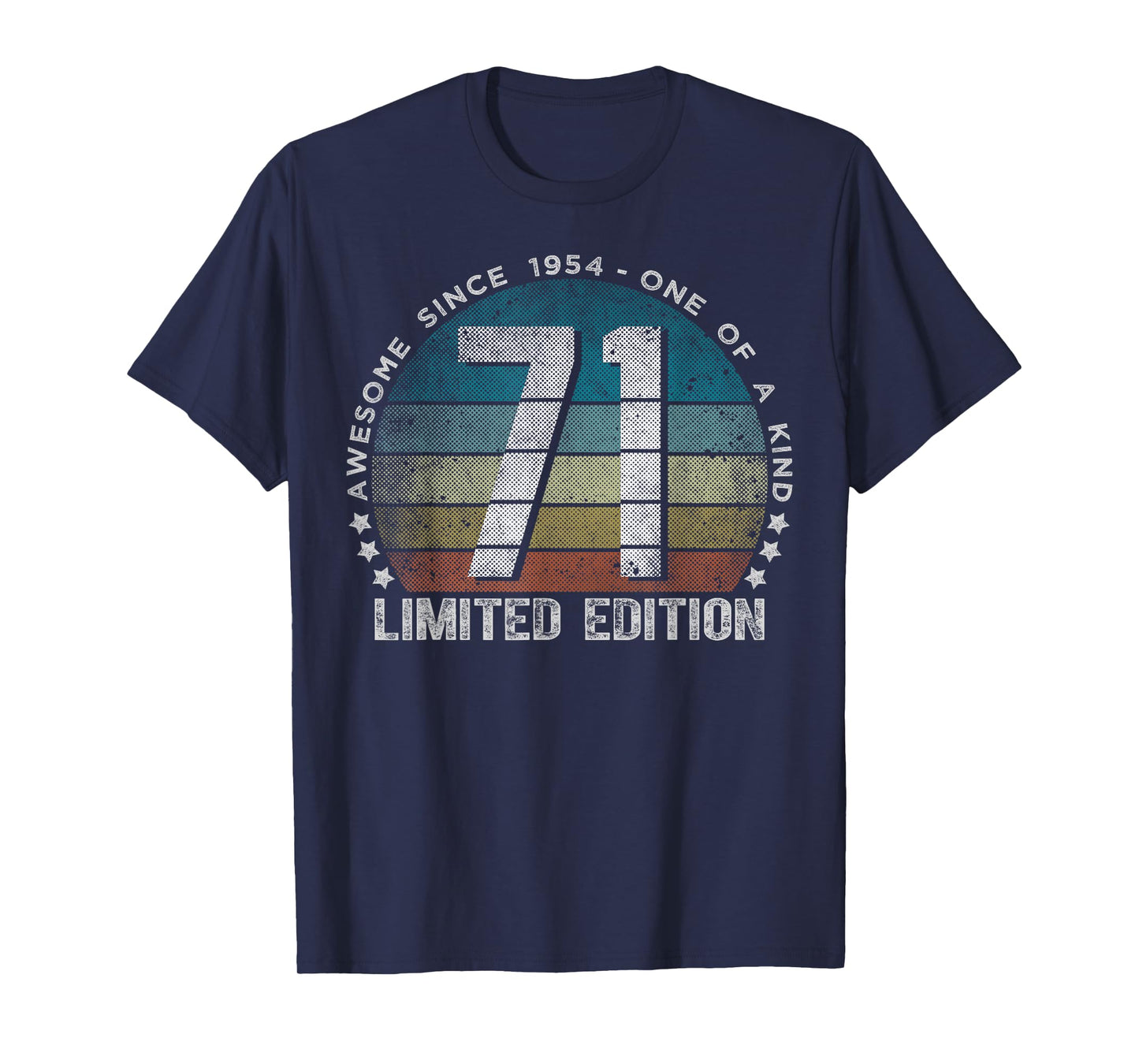 71 Year Old Gifts Vintage 1954 Limited Edition 71st Birthday T-Shirt