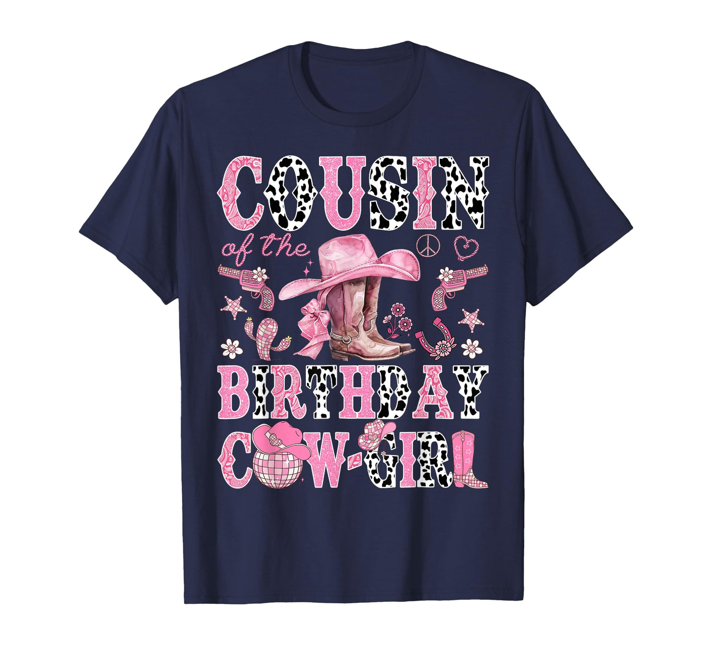 Cousin Of The Birthday CowGirl Rodeo Cousin Western T-Shirt