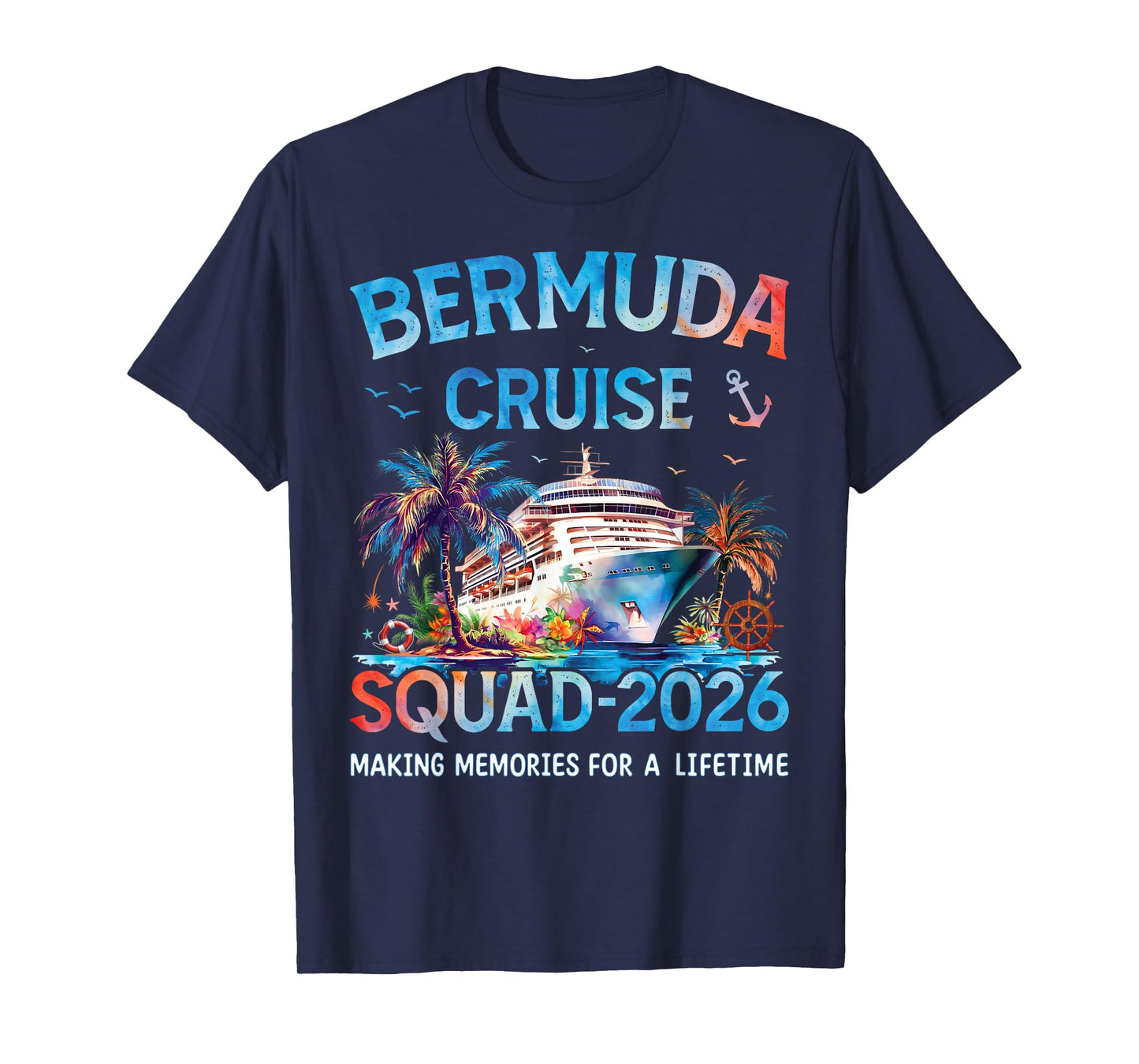 Bermuda Cruise Squad 2026 Family Vacation T-Shirt