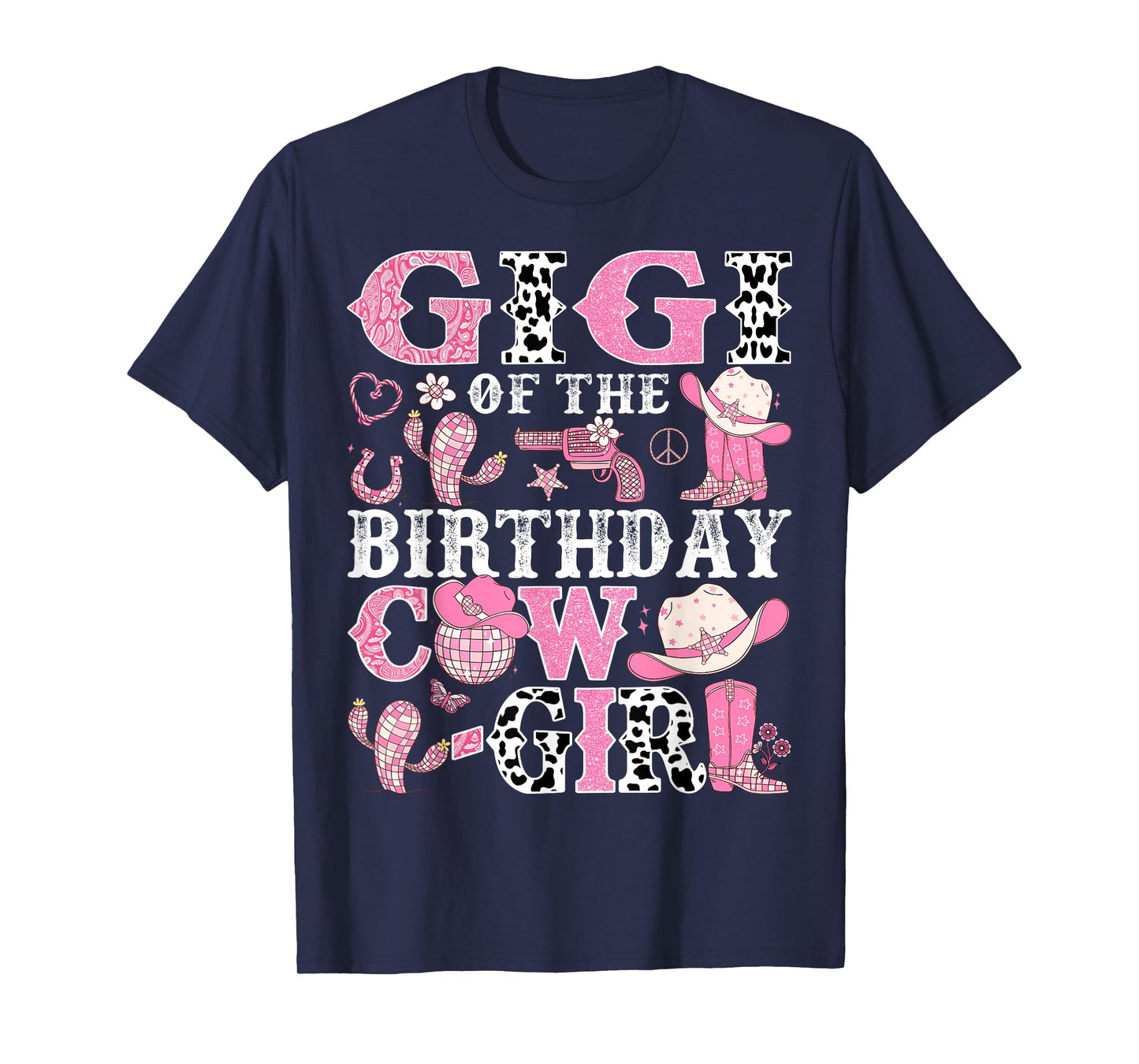 Gigi Of The Birthday Cow-Girl Rodeo CowGirl Birthday T-Shirt