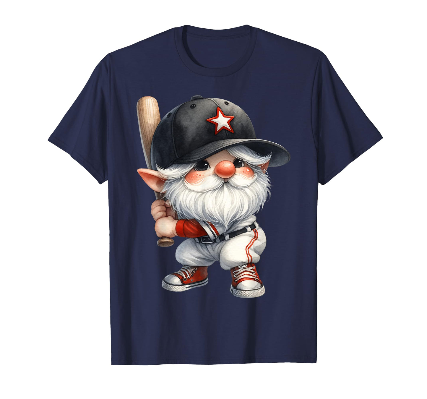 Funny Baseball Must Haves For Moms With Baseball Dad Gnome T-Shirt