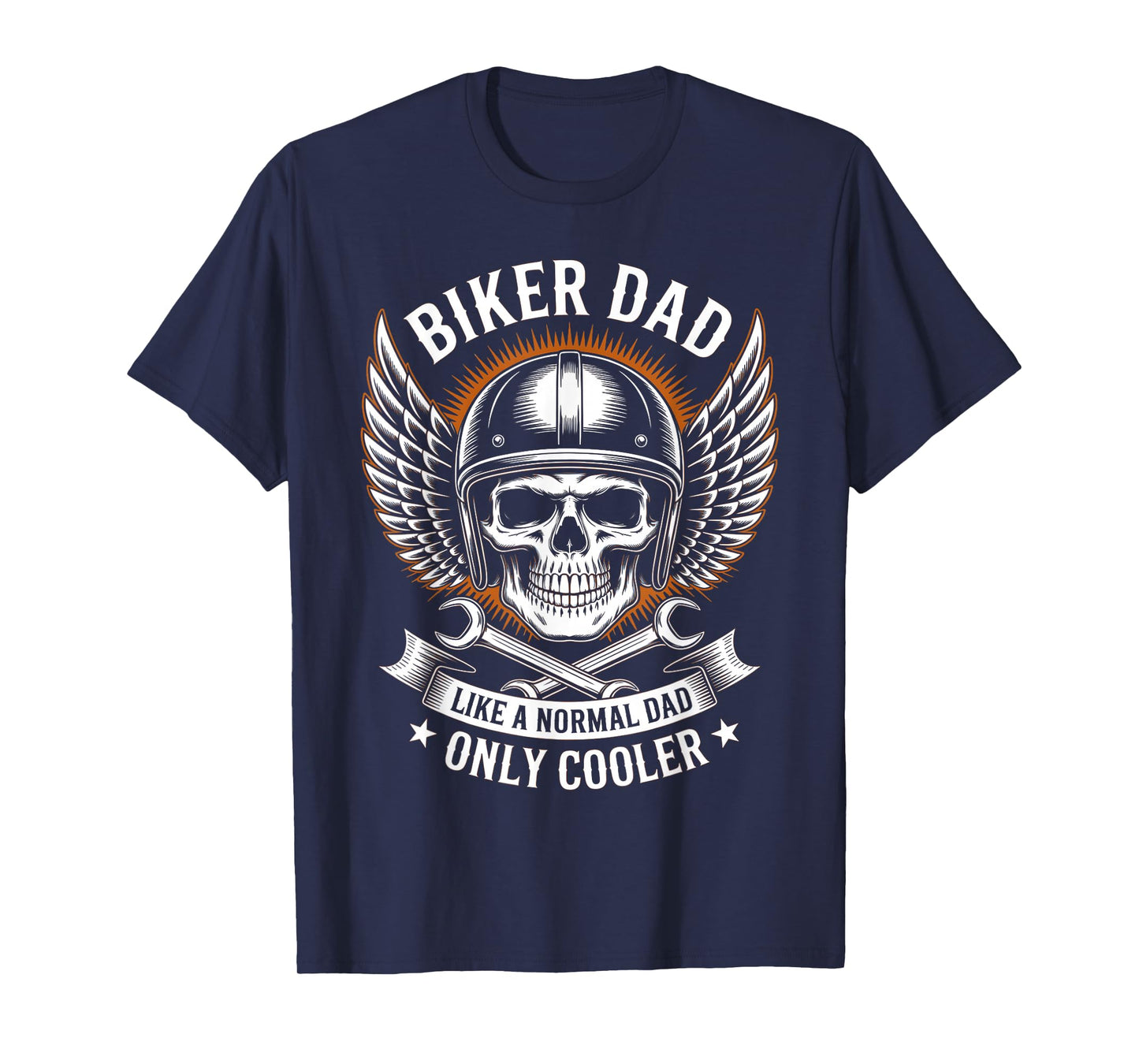 Biker Dad Motorcycle Father Rider Biker Dad Father's Day T-Shirt