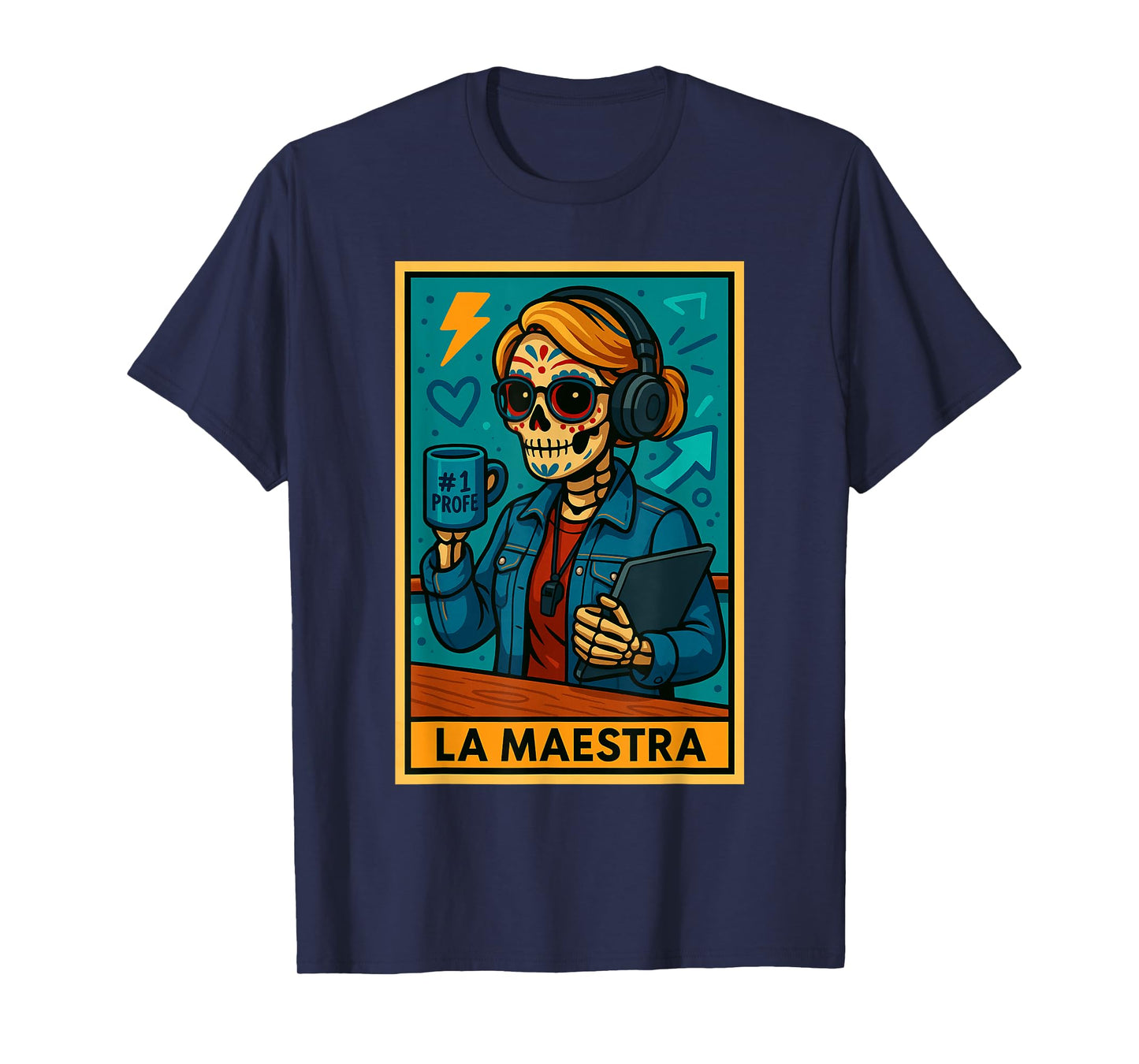 La Maestra | Spanish-Mexican Bingo Card Funny Gifts T-Shirt