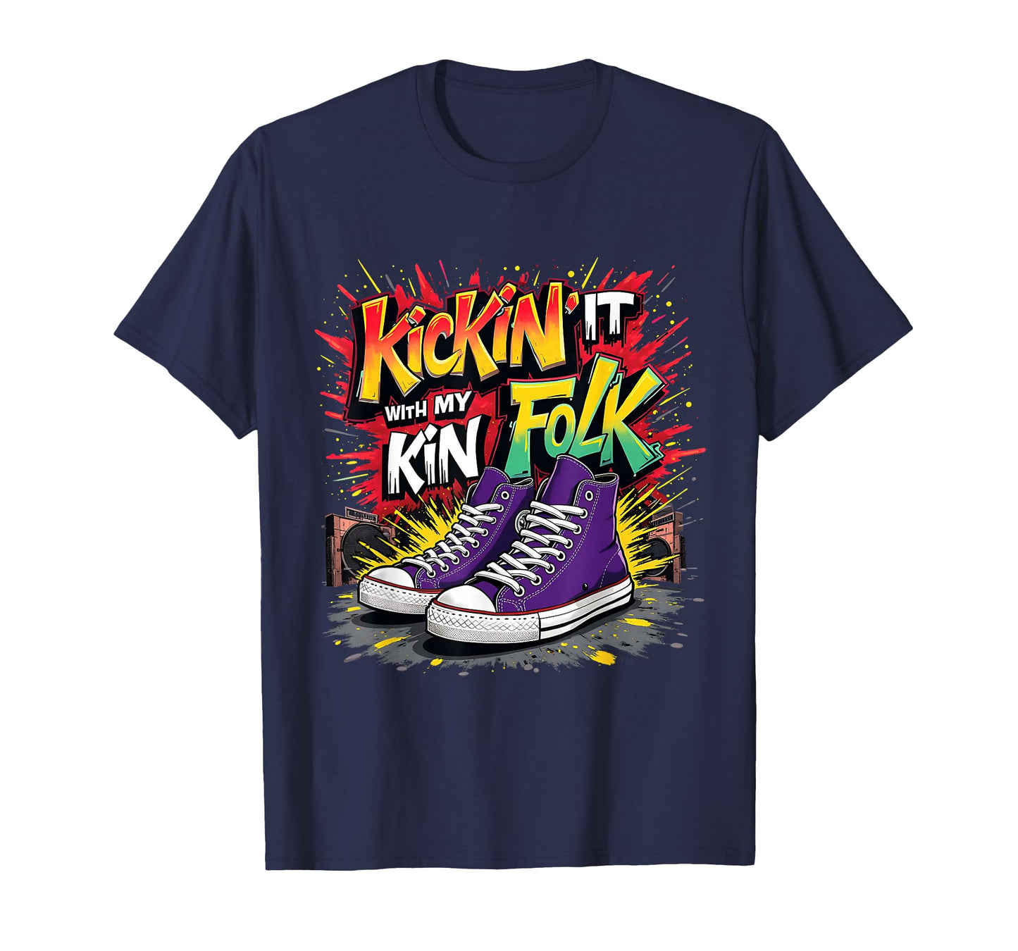 Kickin It With My Kinfolk Sneaker Family Reunion Tee T-Shirt